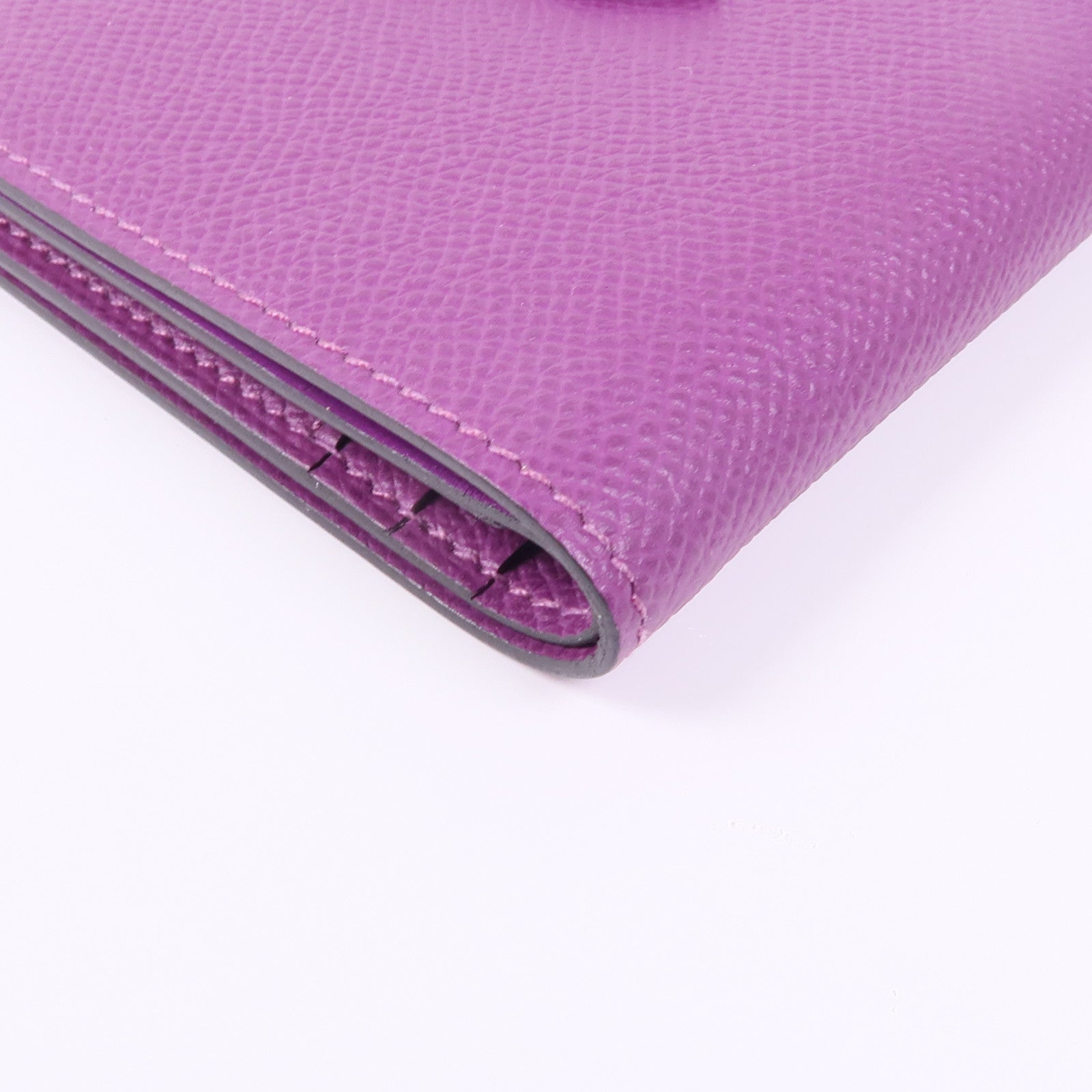 HERMES Epsom皮革Bearn Wallet銀扣錢包Anemone