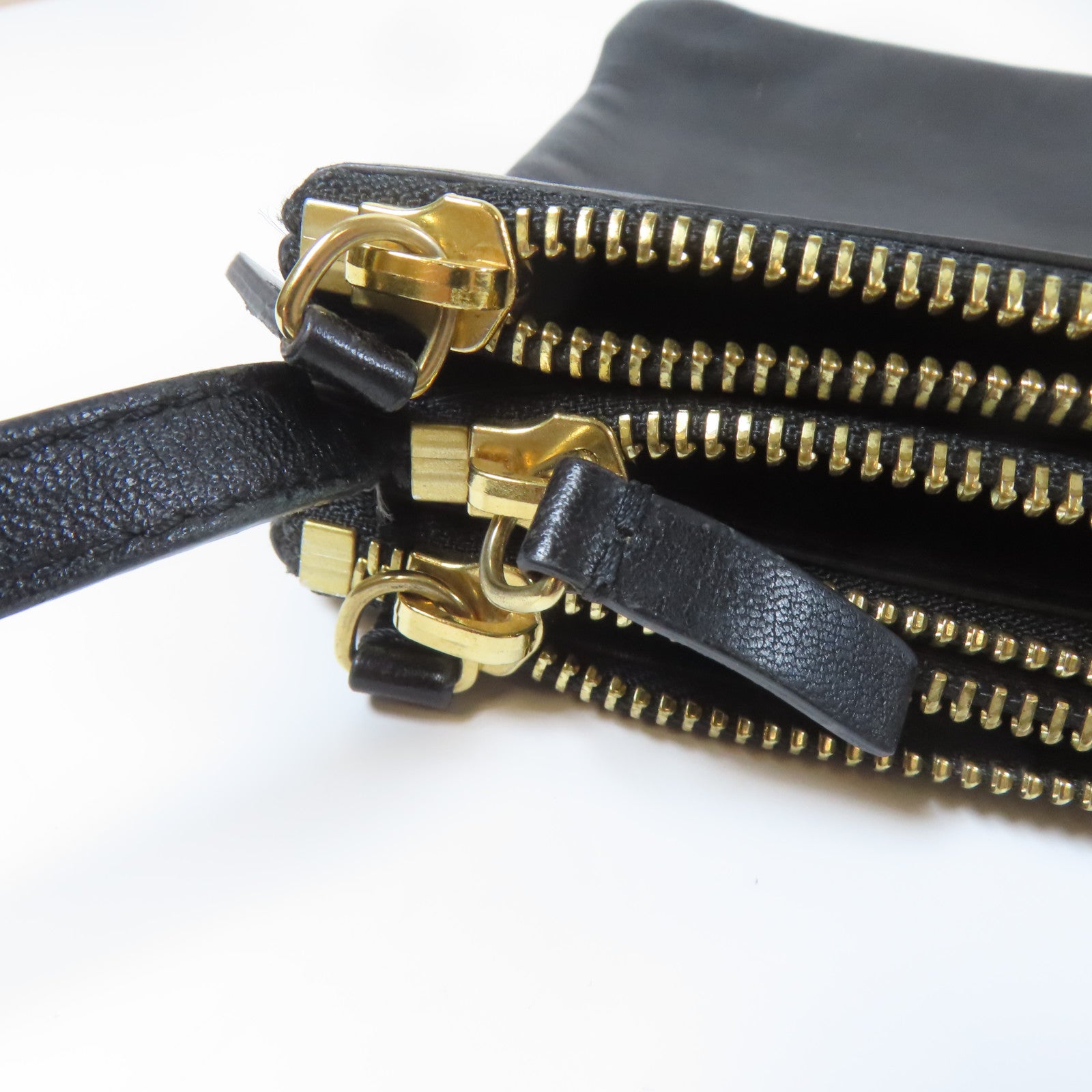 CELINE 牛皮皮革Torio金扣肩背袋黑色