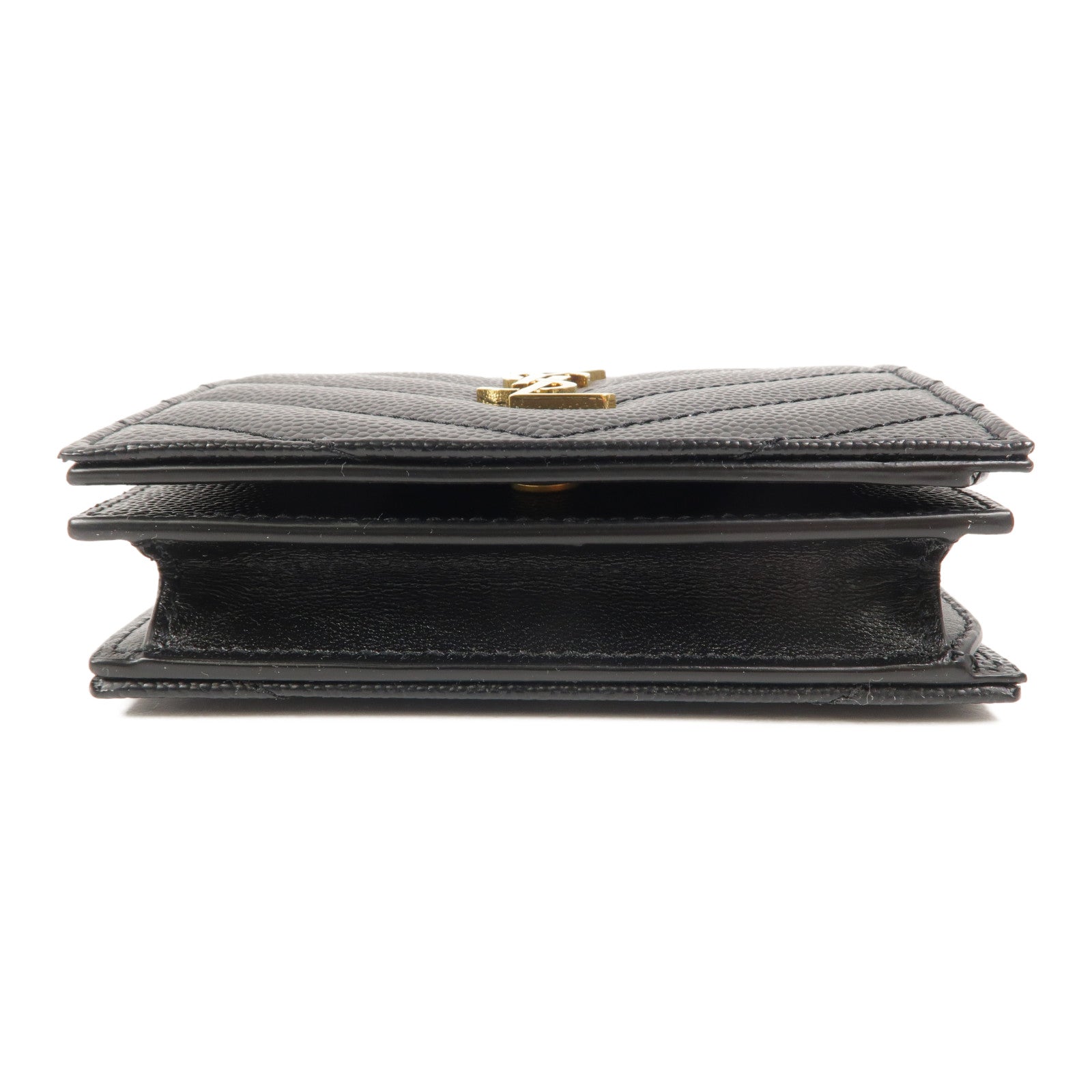 SAINT LAURENT 牛皮皮革Cassandre Matelasse Flap Card Case錢包