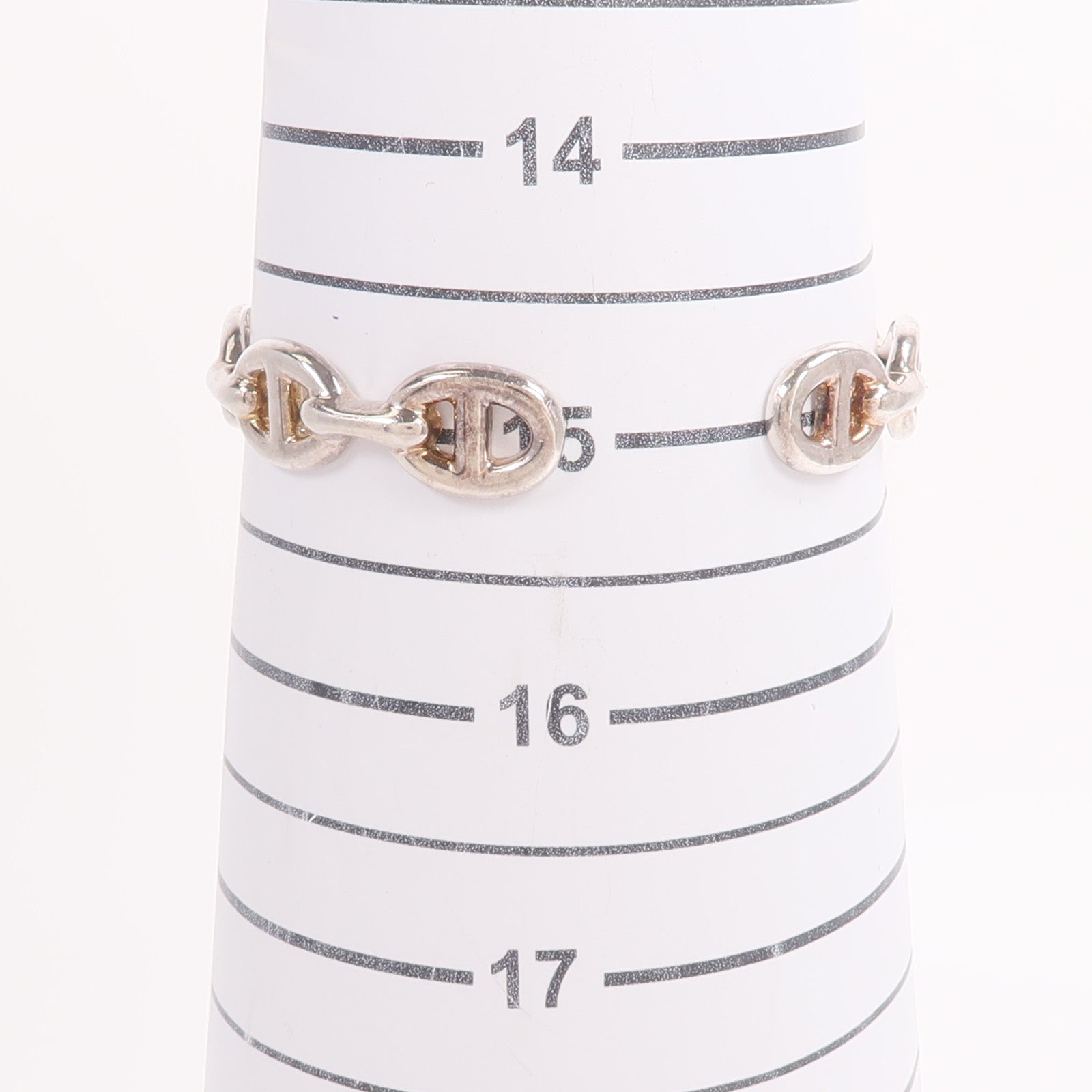 HERMES 925純銀Chaine d'ancre Enchainee Bracelet手鐲