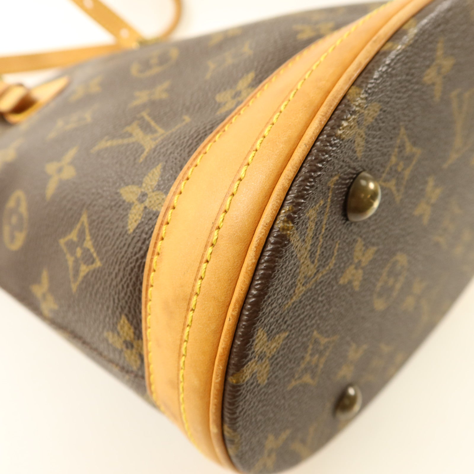 LOUIS VUITTON Monogram Bucket PM金扣手挽袋