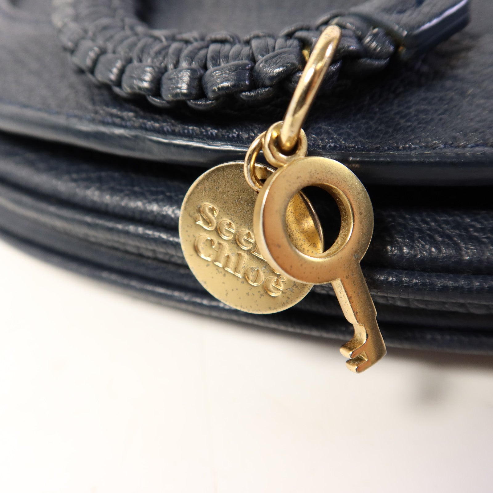 SEE BY CHLOE 牛皮皮革Shoulder Bag金扣肩背袋