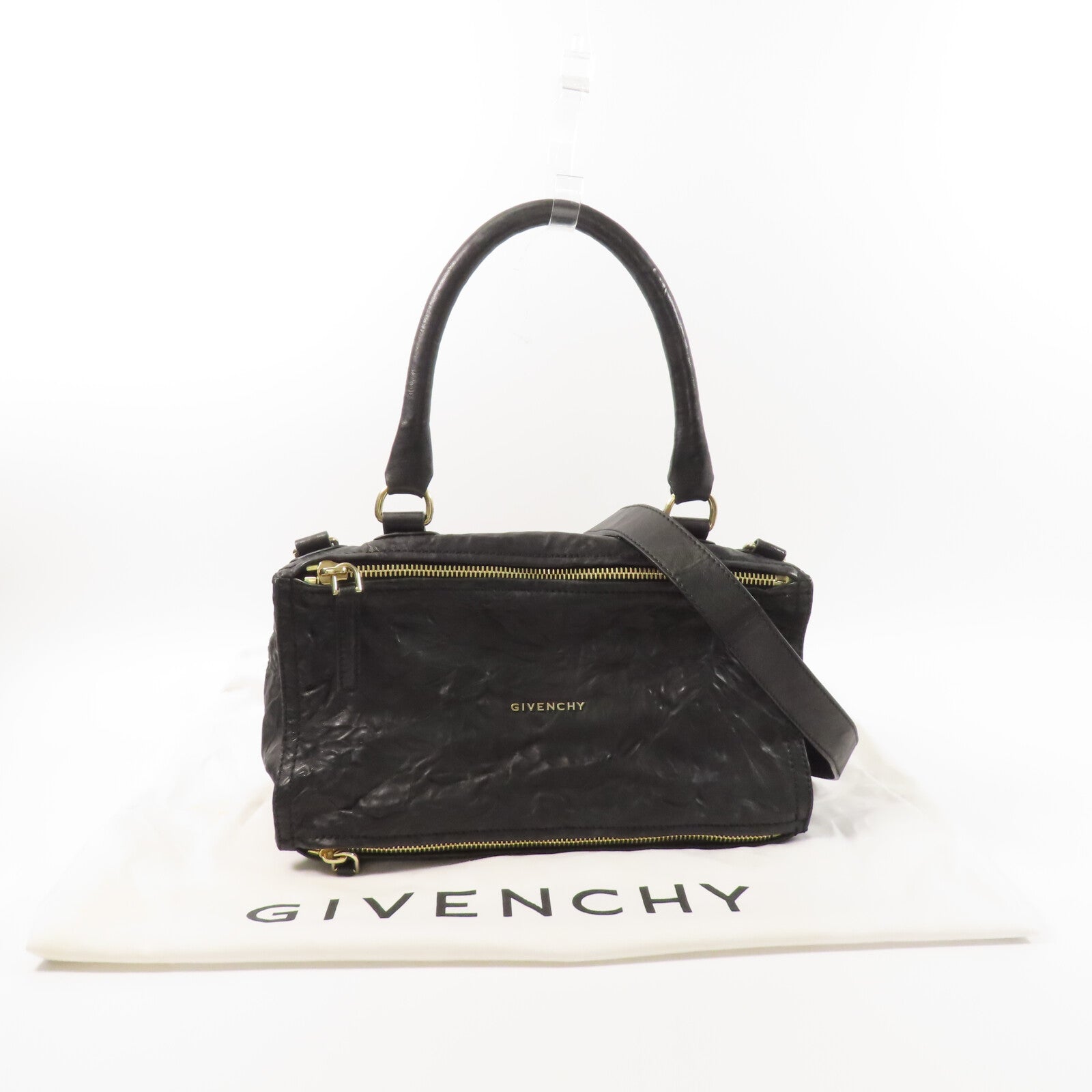 GIVENCHY 牛皮皮革Pandora手挽肩背兩用袋