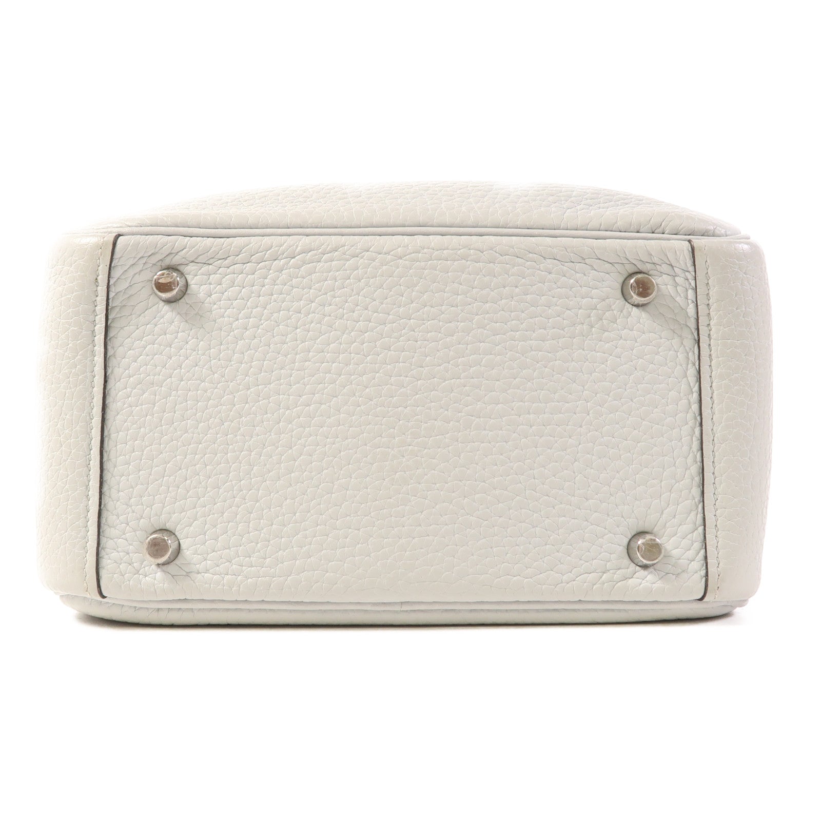 HERMES Clemence皮革Mini Lindy金扣手挽肩背兩用袋Bleu Pale