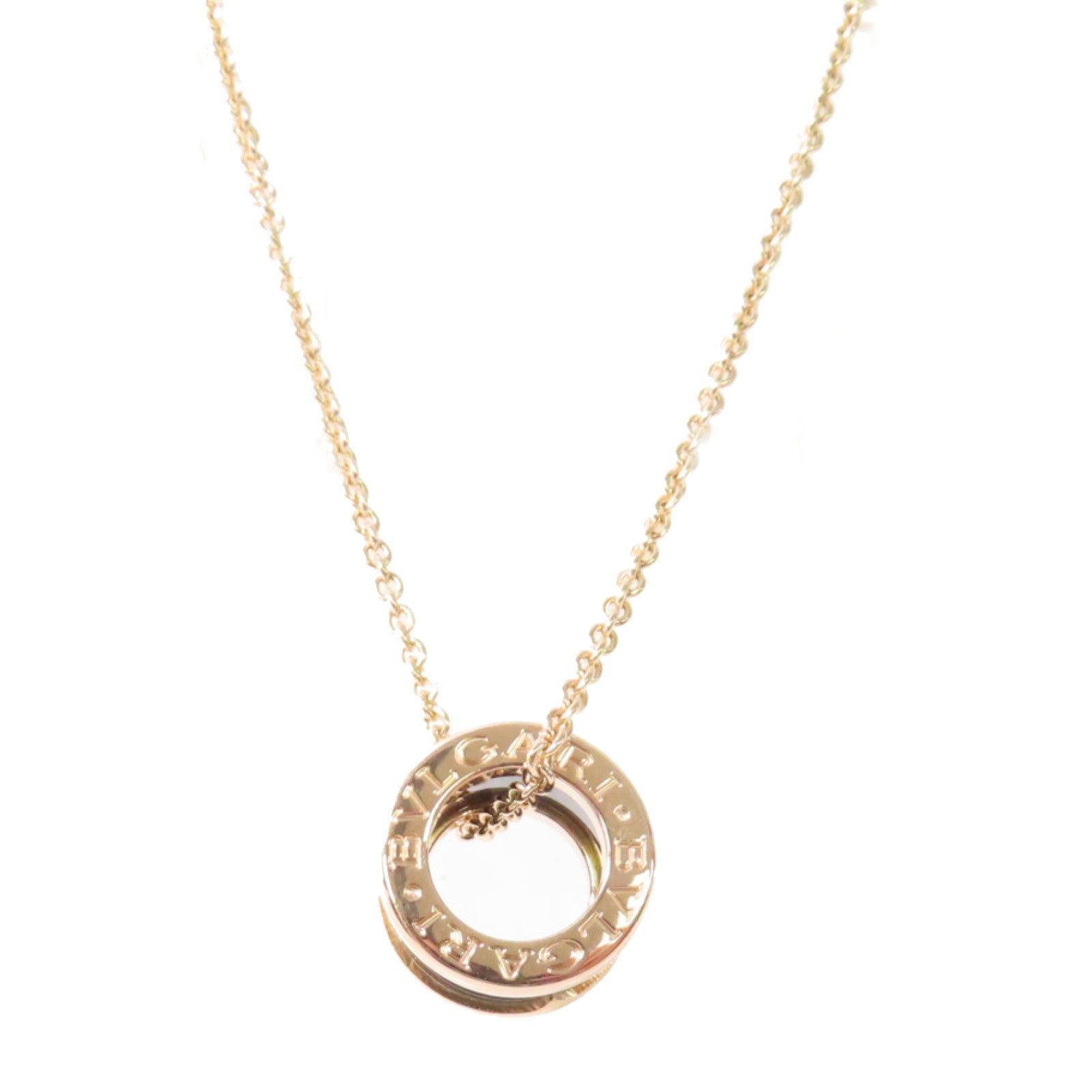 BVLGARI 18K玫瑰金/陶瓷B-Zero 1 Necklace金扣項鍊