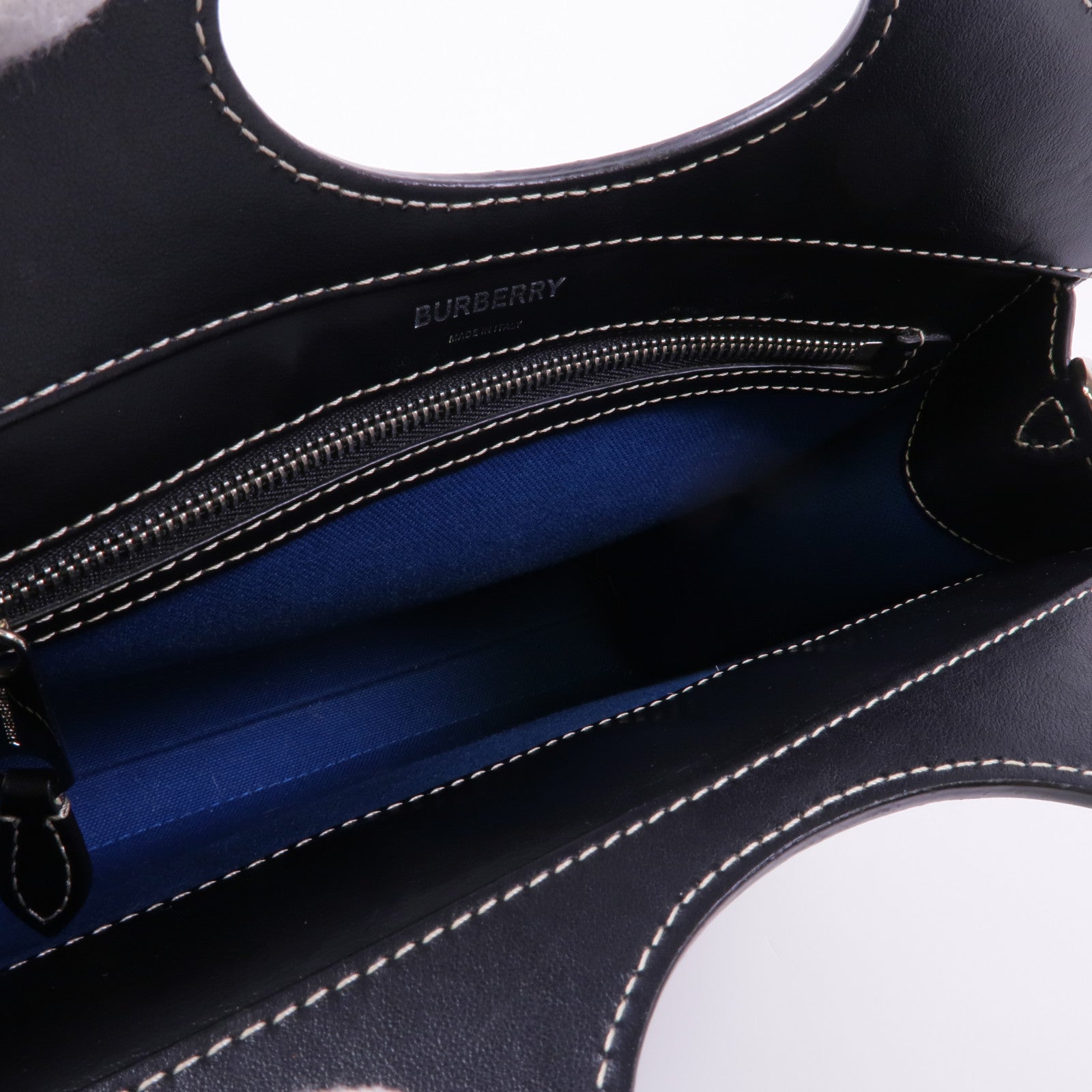 BURBERRY 帆布/皮革2 Way Shoulder銀扣手挽肩背兩用袋