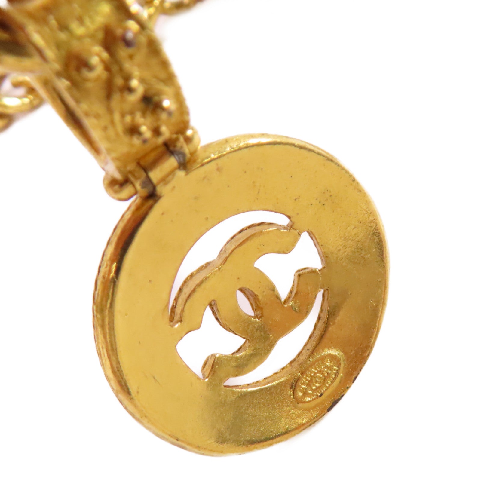 CHANEL 金屬CC Chain Belt金扣腰帶金色
