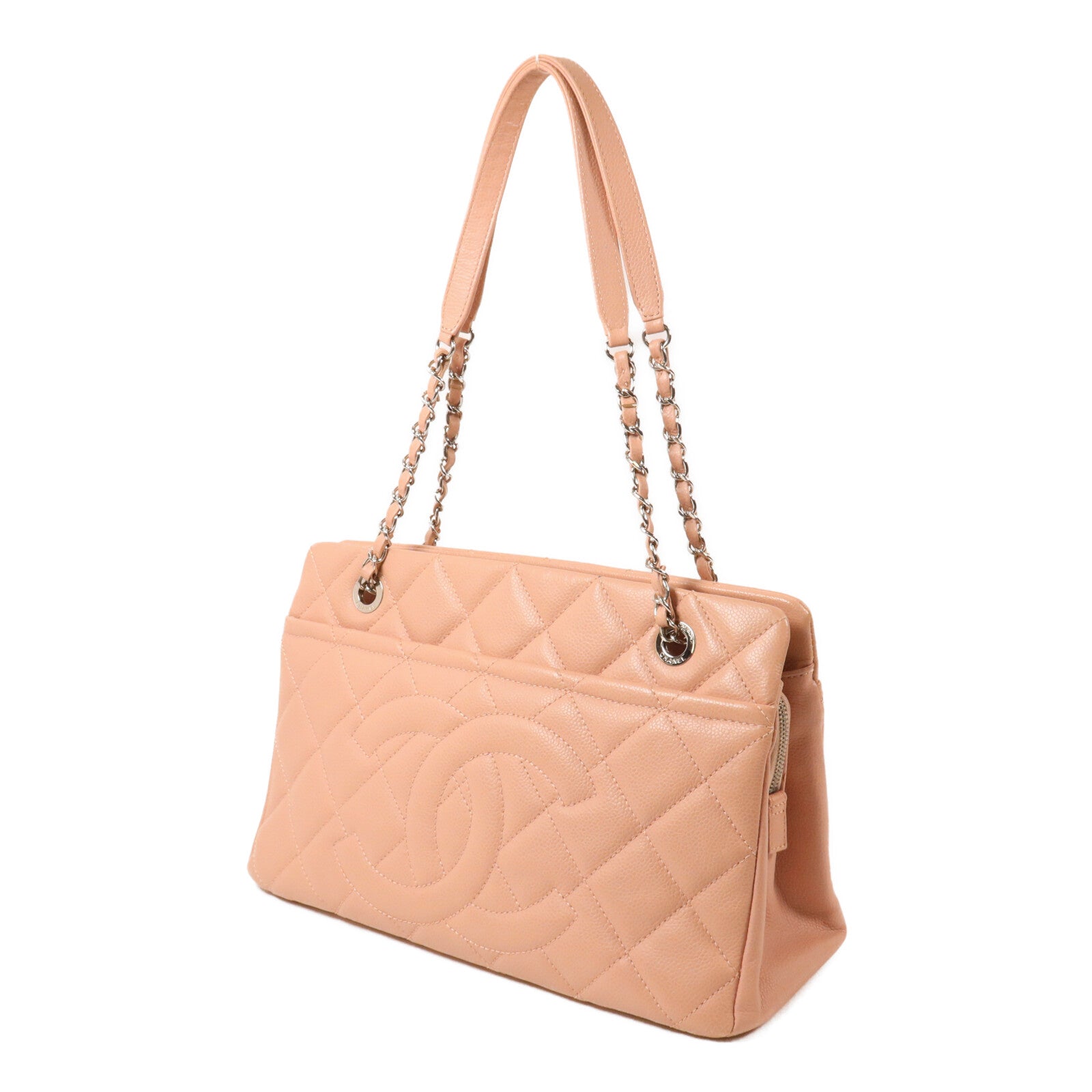CHANEL 牛皮皮革Chain Shoulder鏈帶肩背袋