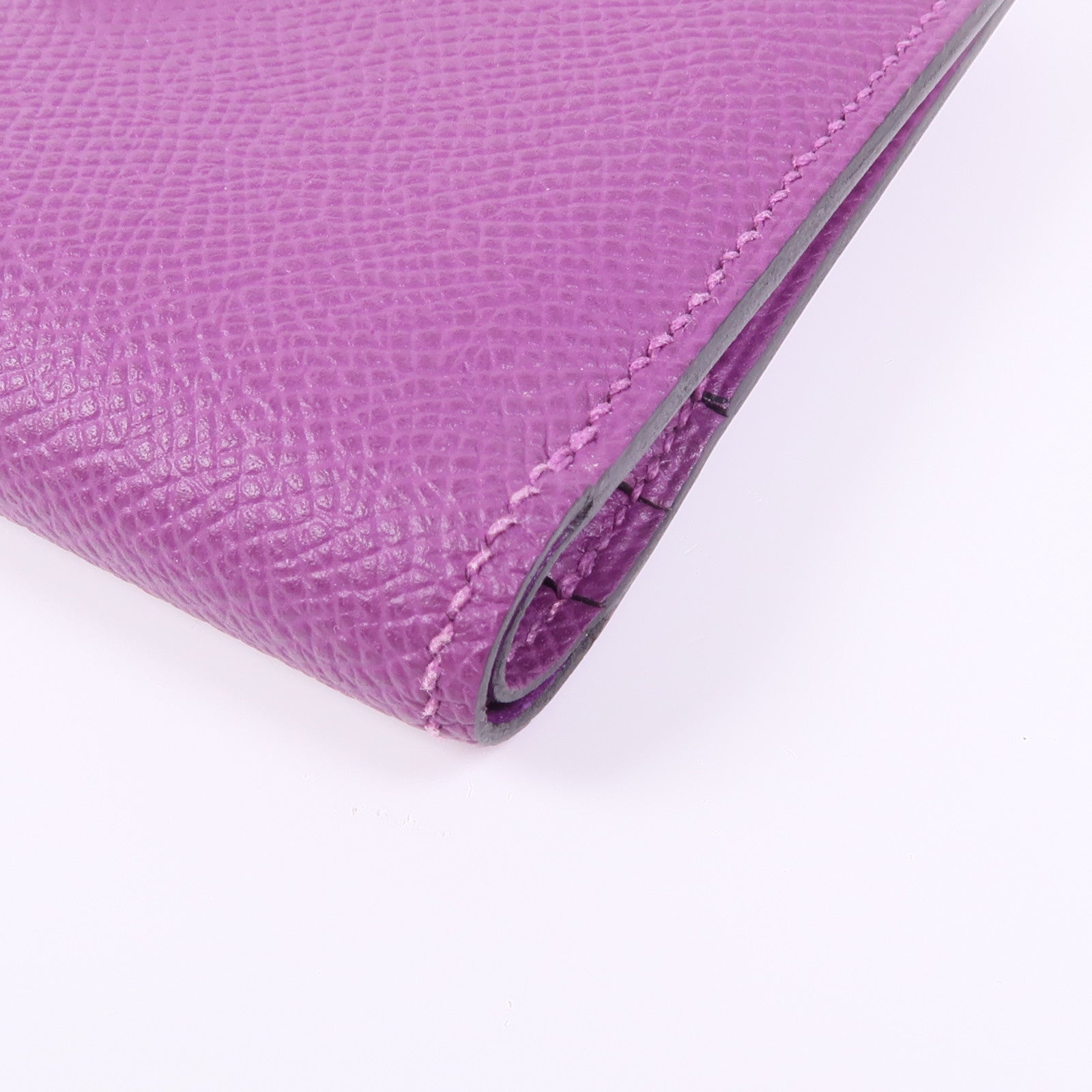 HERMES Epsom皮革Bearn Wallet銀扣錢包Anemone