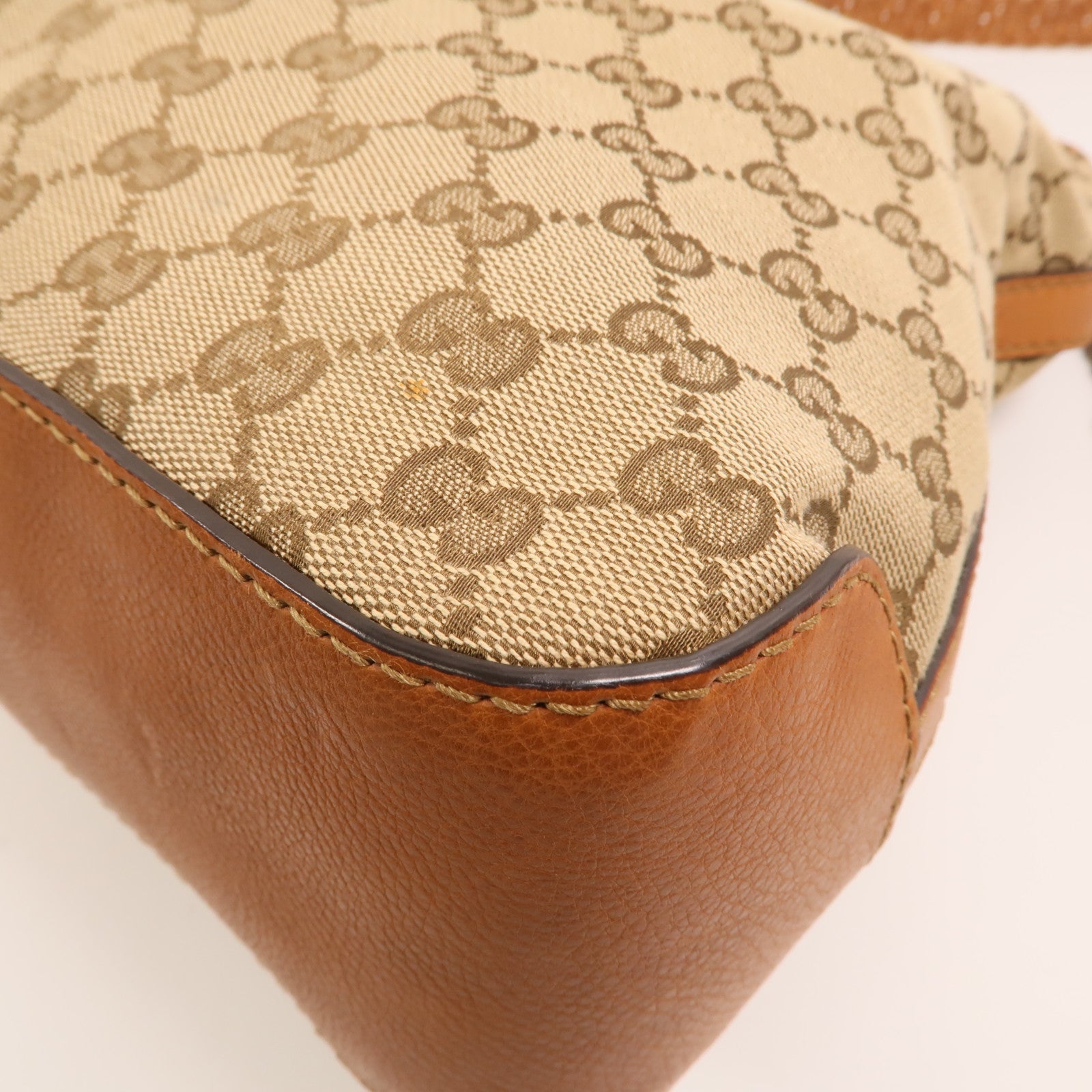 GUCCI 帆布Marrkech GG Hobo金扣肩背袋