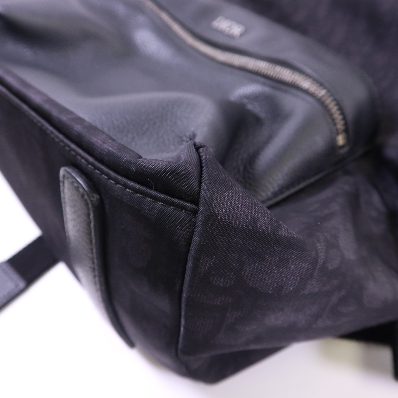 Dior 尼龍/牛皮皮革Trotter Pattern Backpack銀扣背包