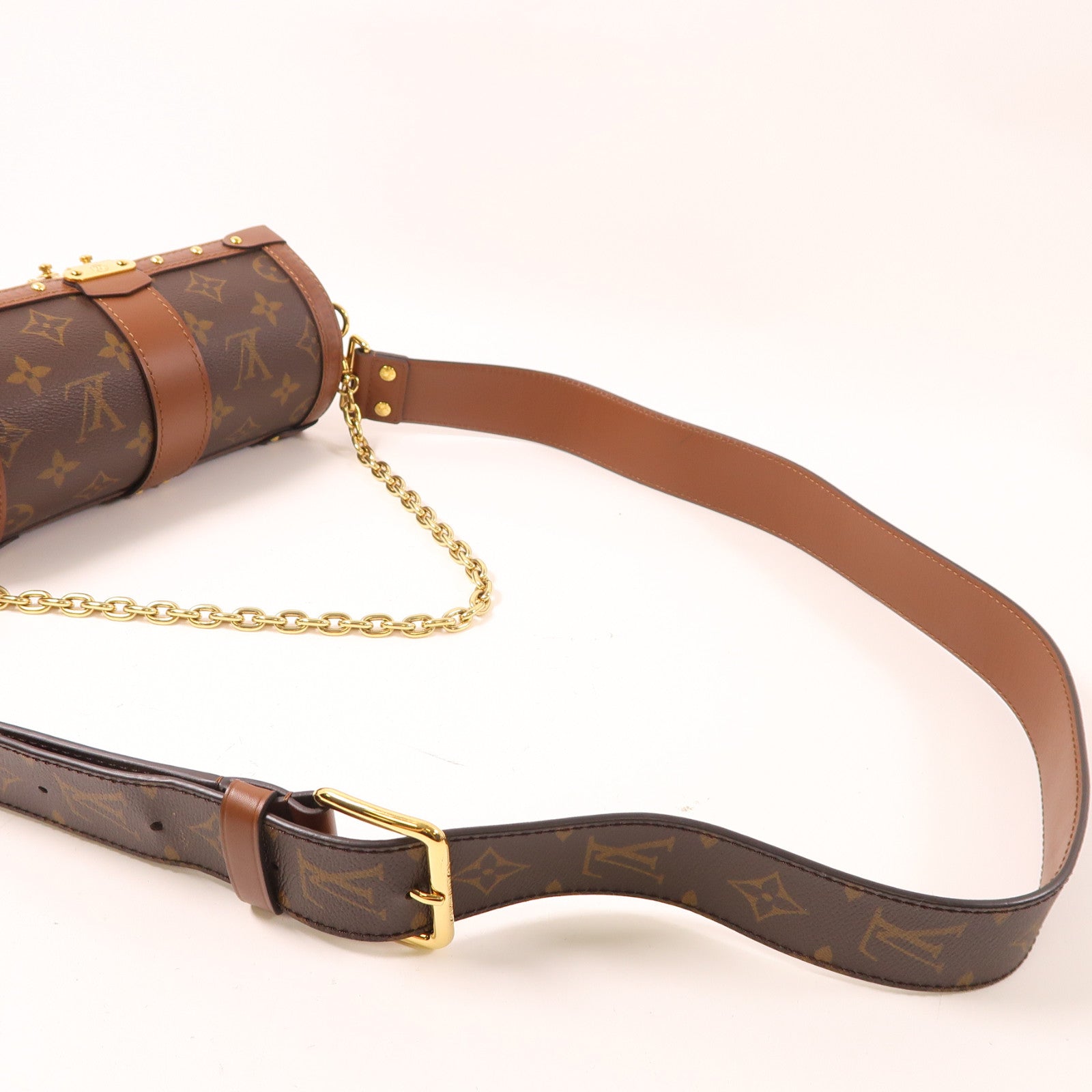 LOUIS VUITTON (PRICE DOWN) LV GHW Papillon Trunk 2 Way Bag M57835 Monogram Brown