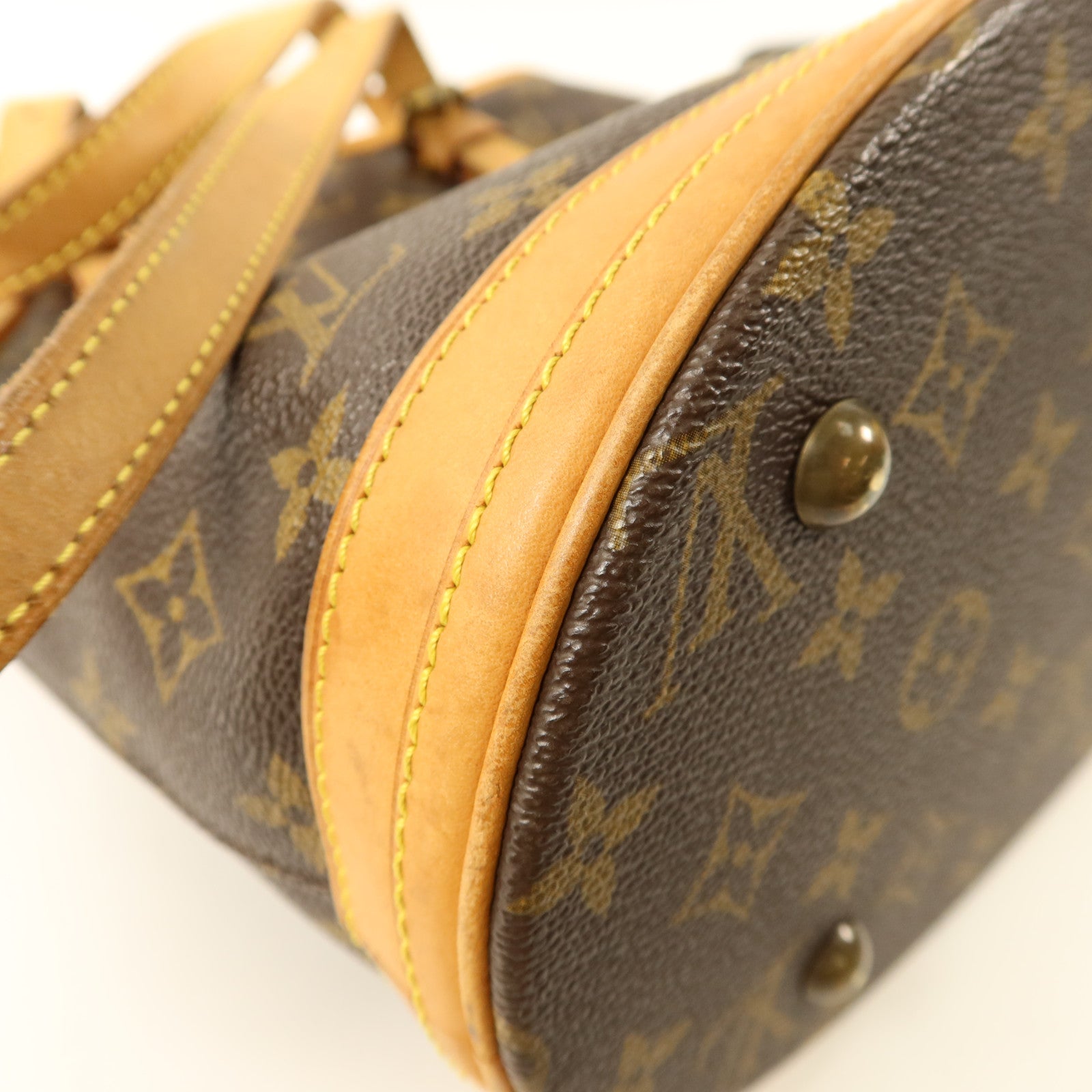 LOUIS VUITTON Monogram Bucket PM金扣手挽袋