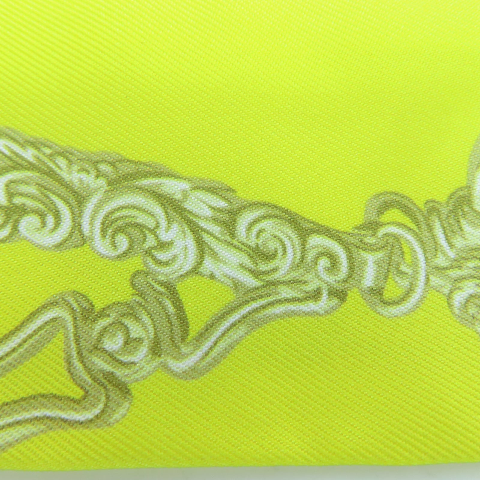 HERMES 【激減優惠】絲質Twilly Scarf絲巾黃色
