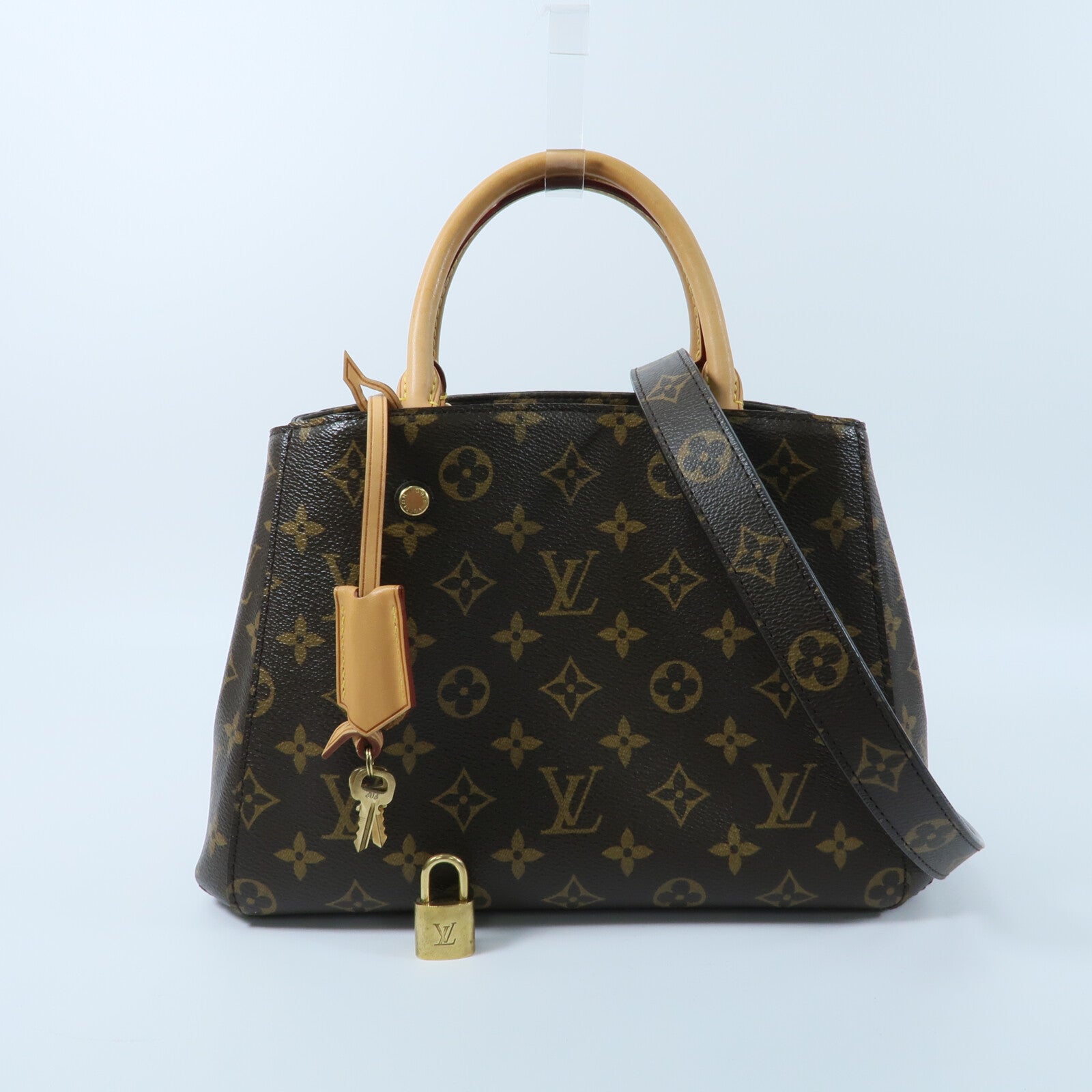 LOUIS VUITTON Monogram Montaigne BB手挽肩背兩用袋