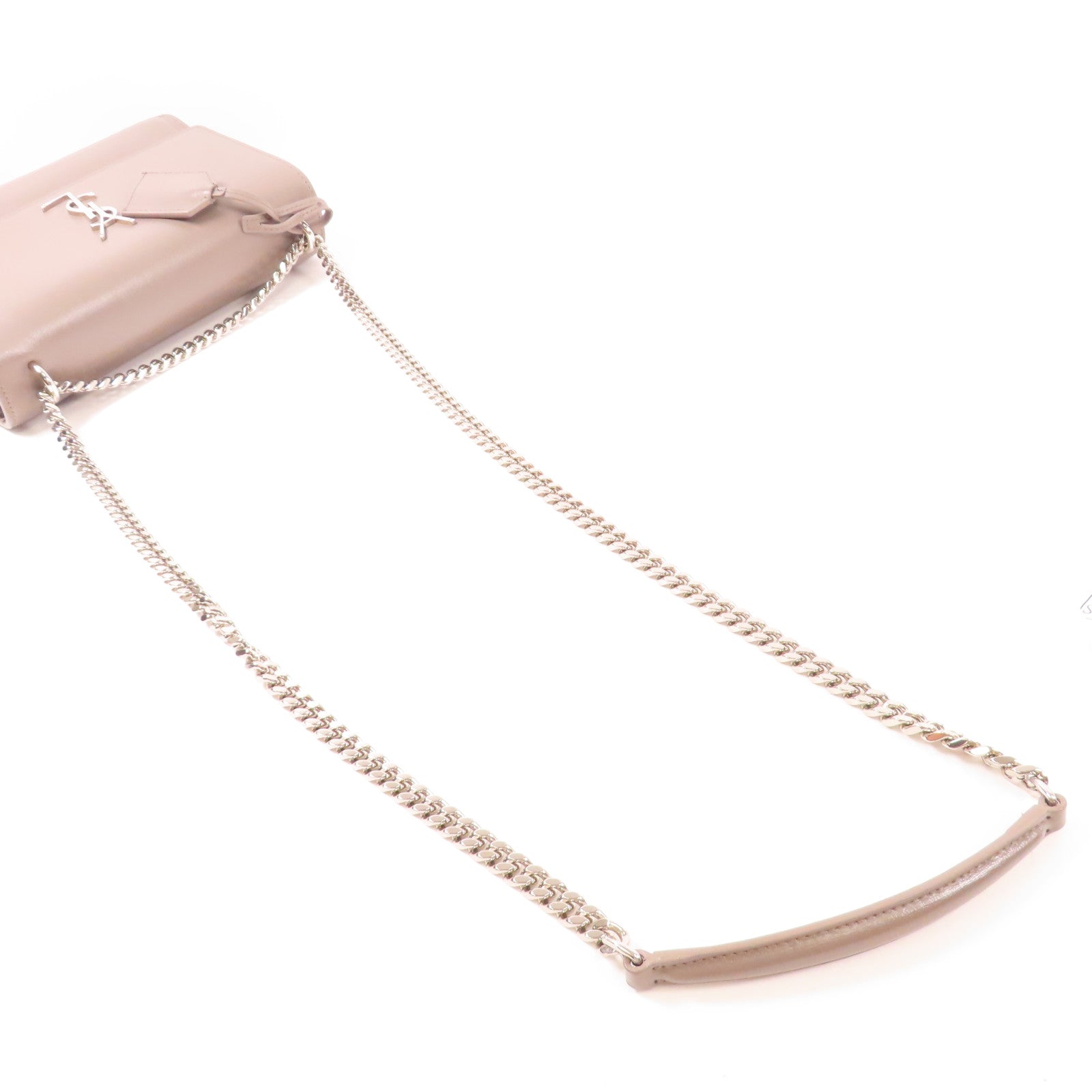 SAINT LAURENT 牛皮皮革Sunset Medium銀扣鏈帶肩背袋