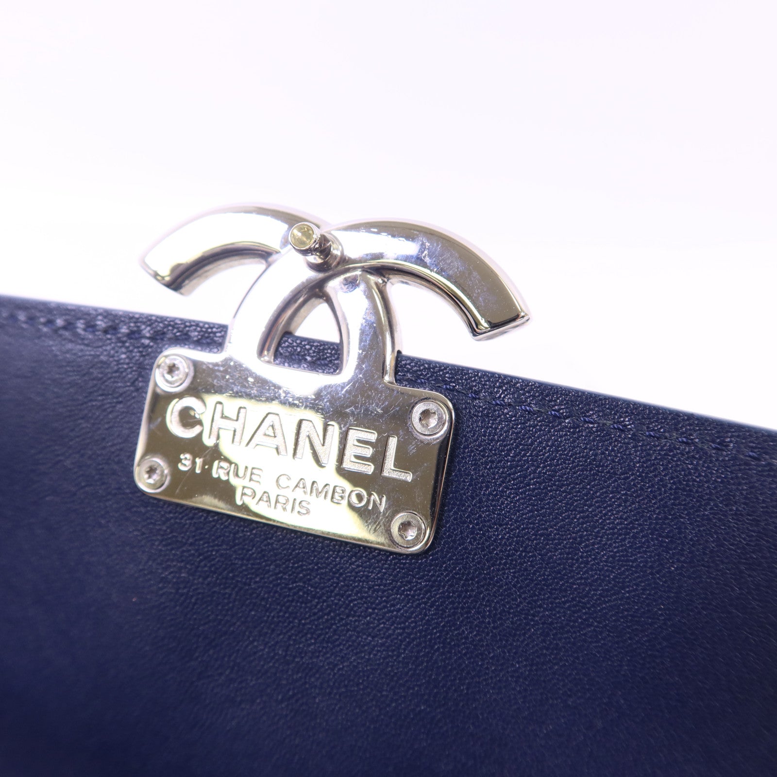 CHANEL 【激減優惠】牛皮皮革2 Way Chain Shoulder Bag銀扣鏈帶肩背袋