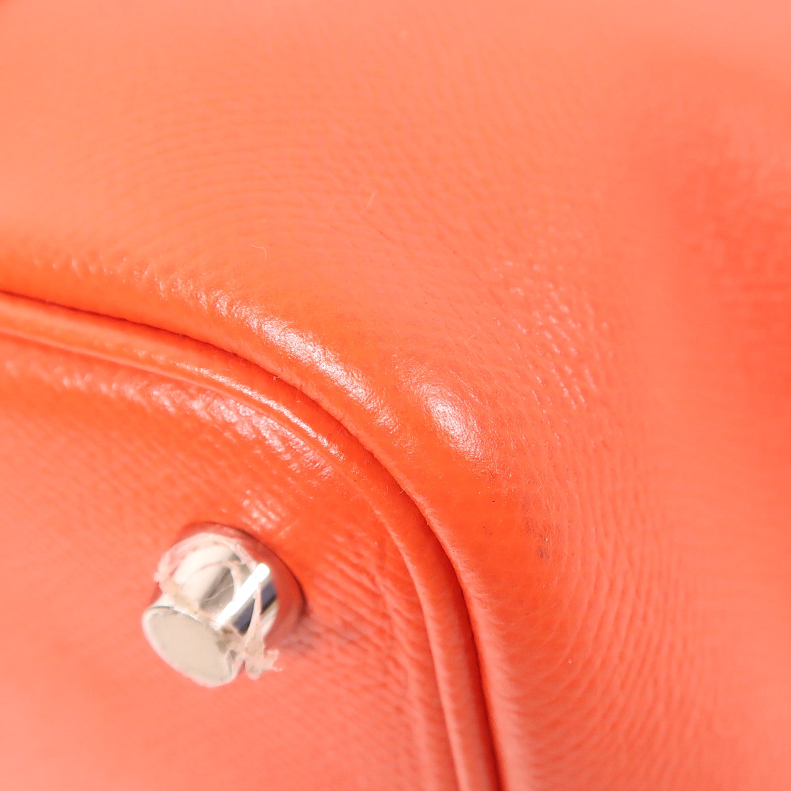 HERMES Epsom皮革Picotin PM銀扣手挽袋Capucine