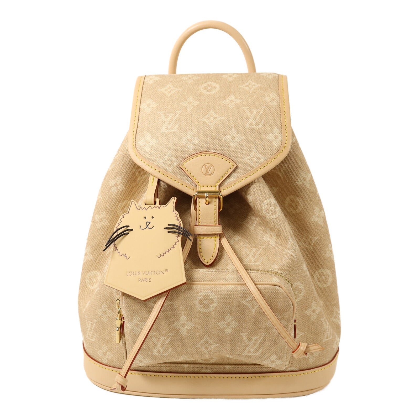 LOUIS VUITTON Meowgram Montsouris PM金扣背包