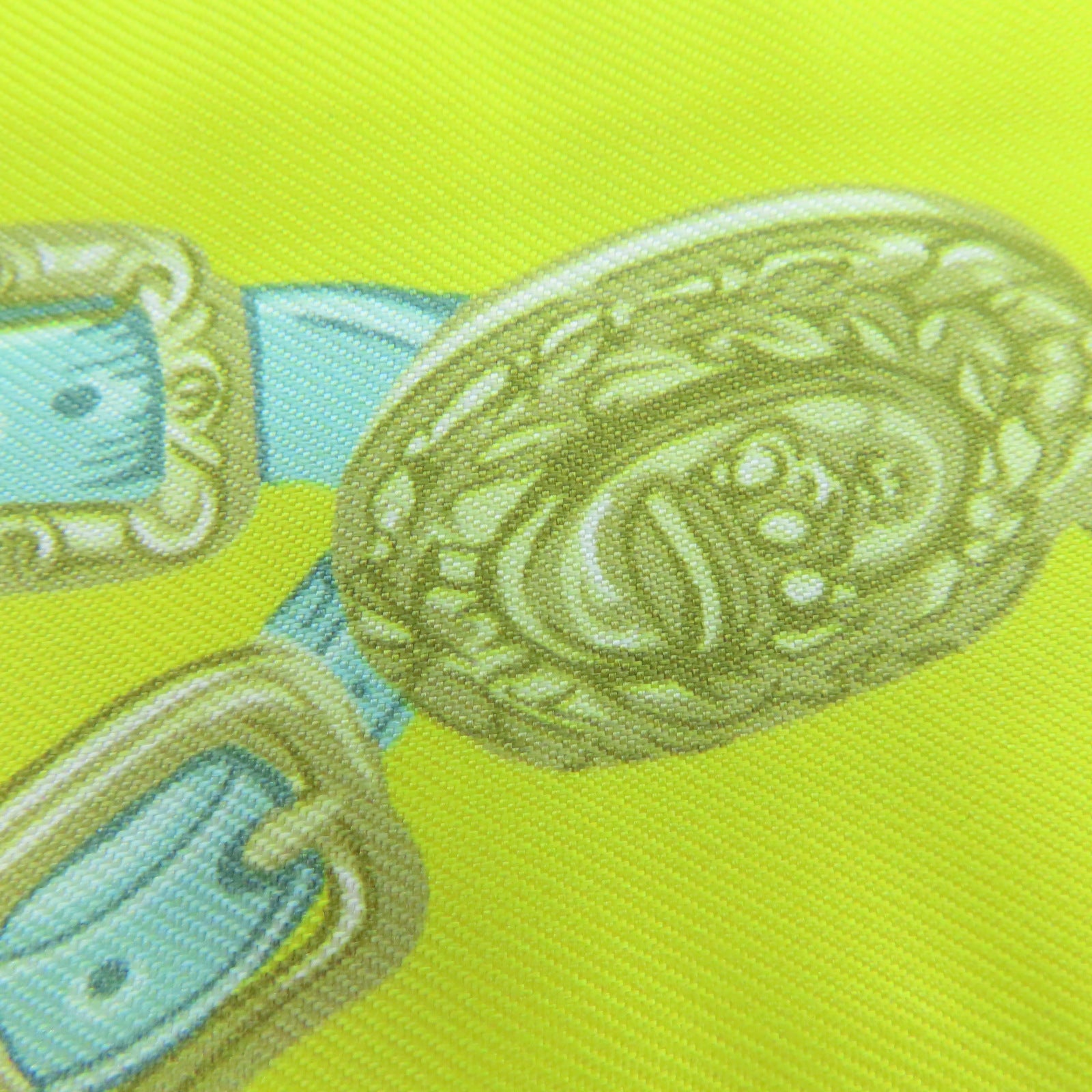 HERMES 【激減優惠】絲質Twilly Scarf絲巾黃色