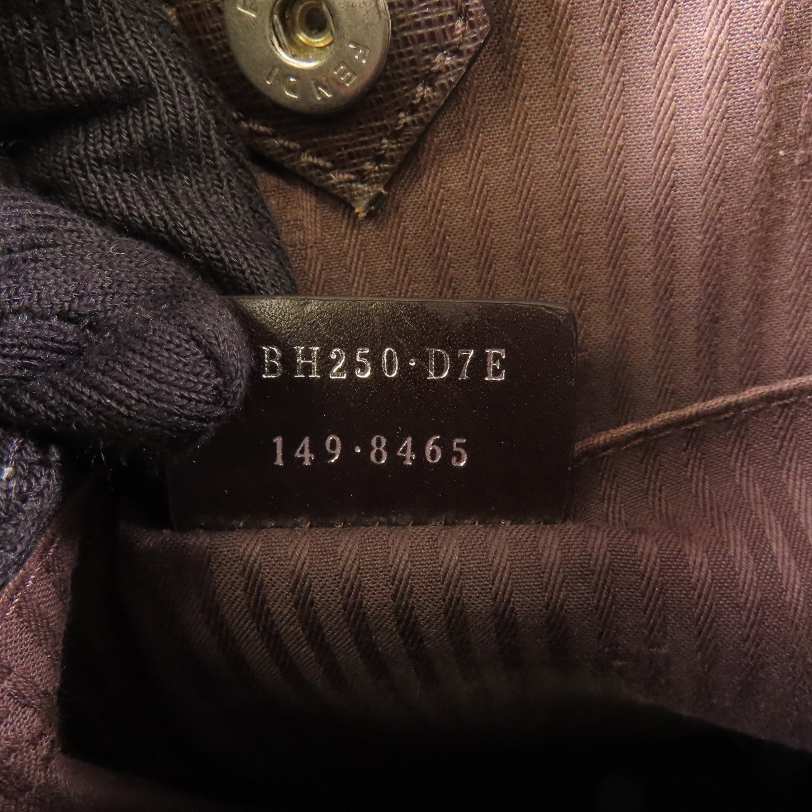 FENDI 牛皮皮革2 Jours Bag銀扣肩背袋