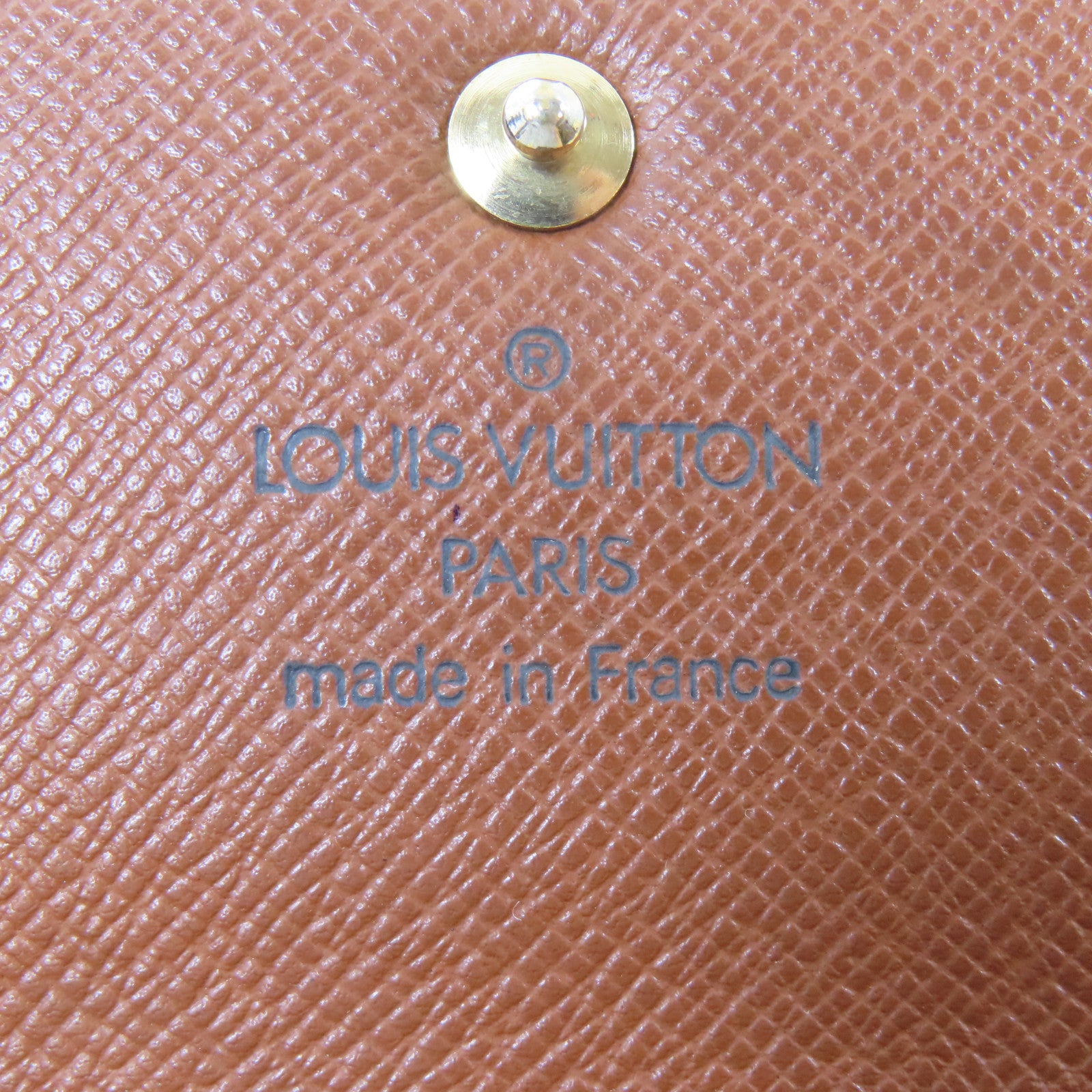 LOUIS VUITTON Monogram Long Wallet金扣長錢包啡色