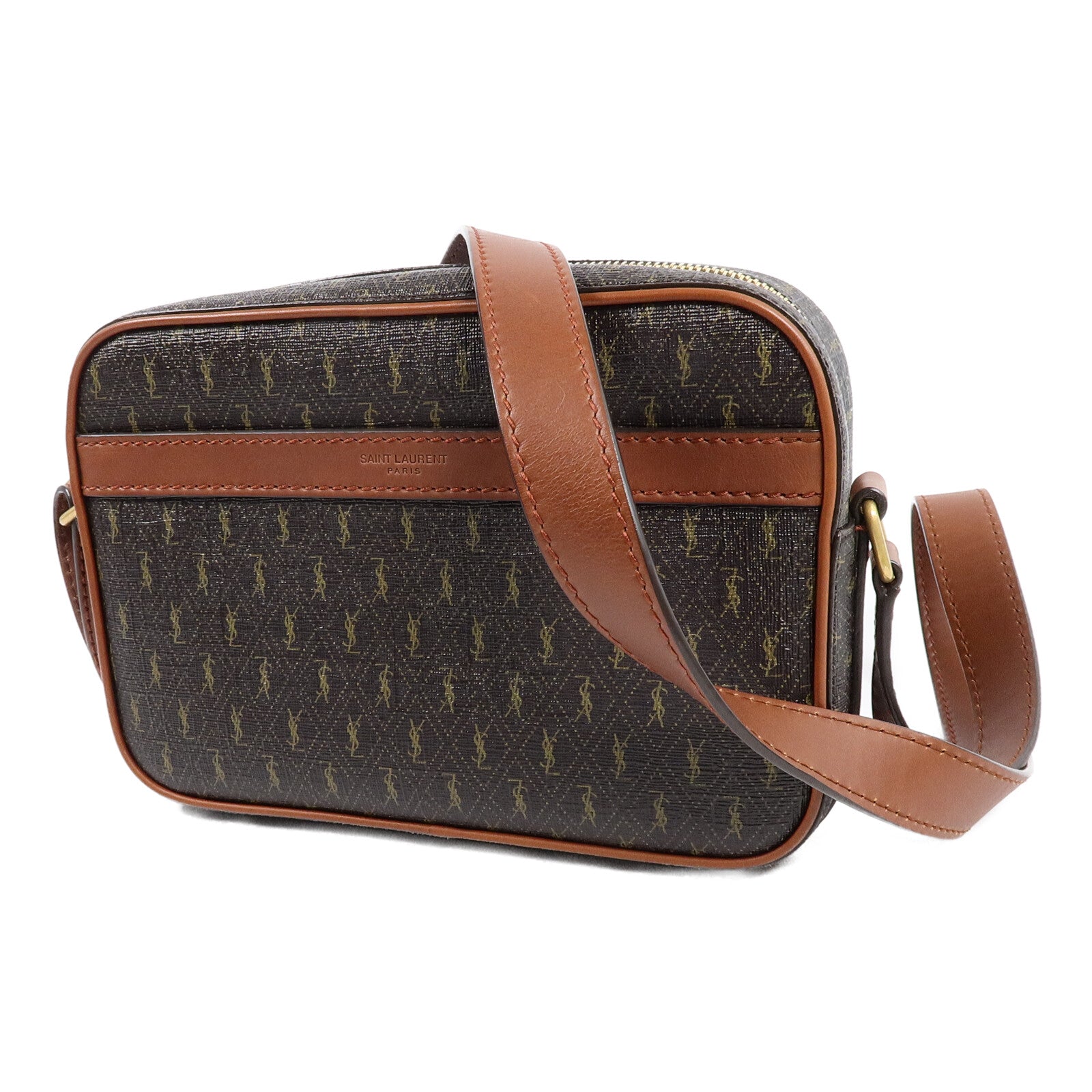 SAINT LAURENT 塗層帆布Le Monogramme Camera Bag肩背袋