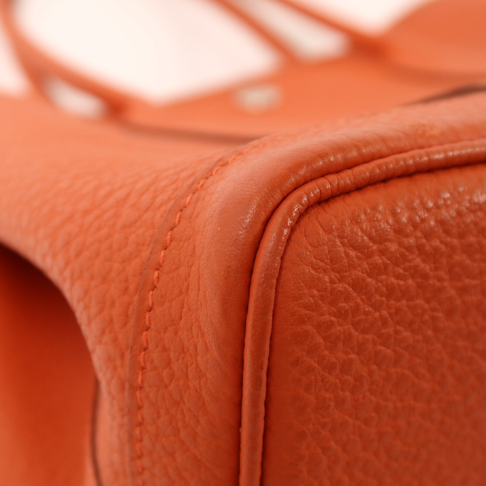 HERMES Negonda皮革Garden Party TPM銀扣手挽袋Capucine