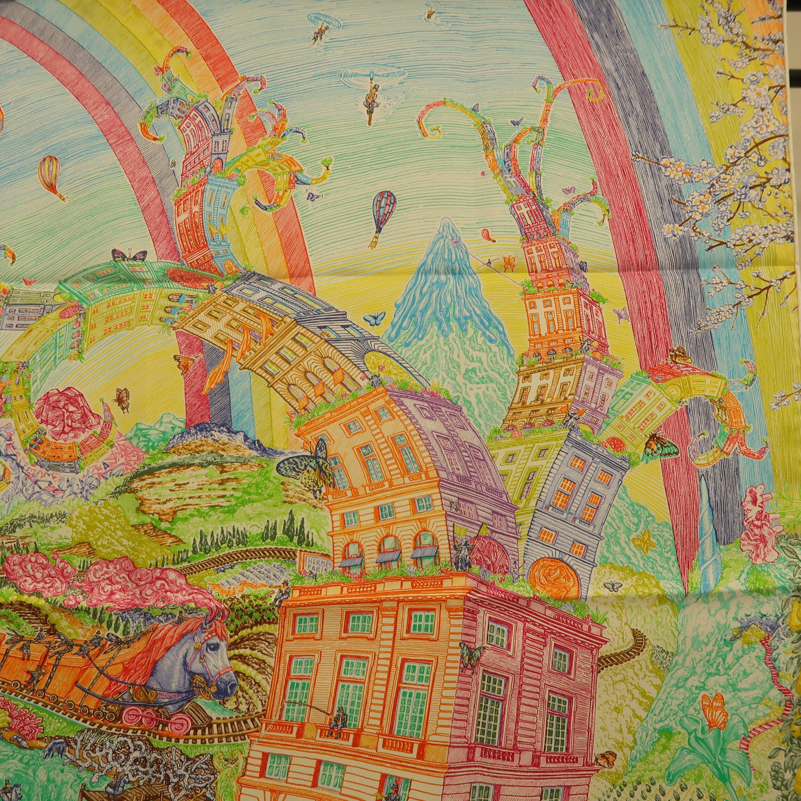 HERMES Scarf Silk Multicolor