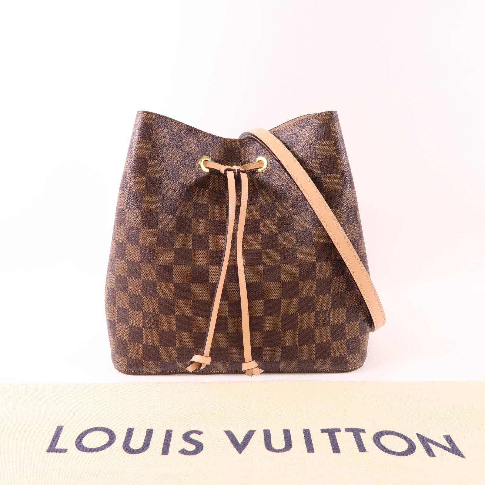 LOUIS VUITTON Damier NeoNoe金扣肩背袋