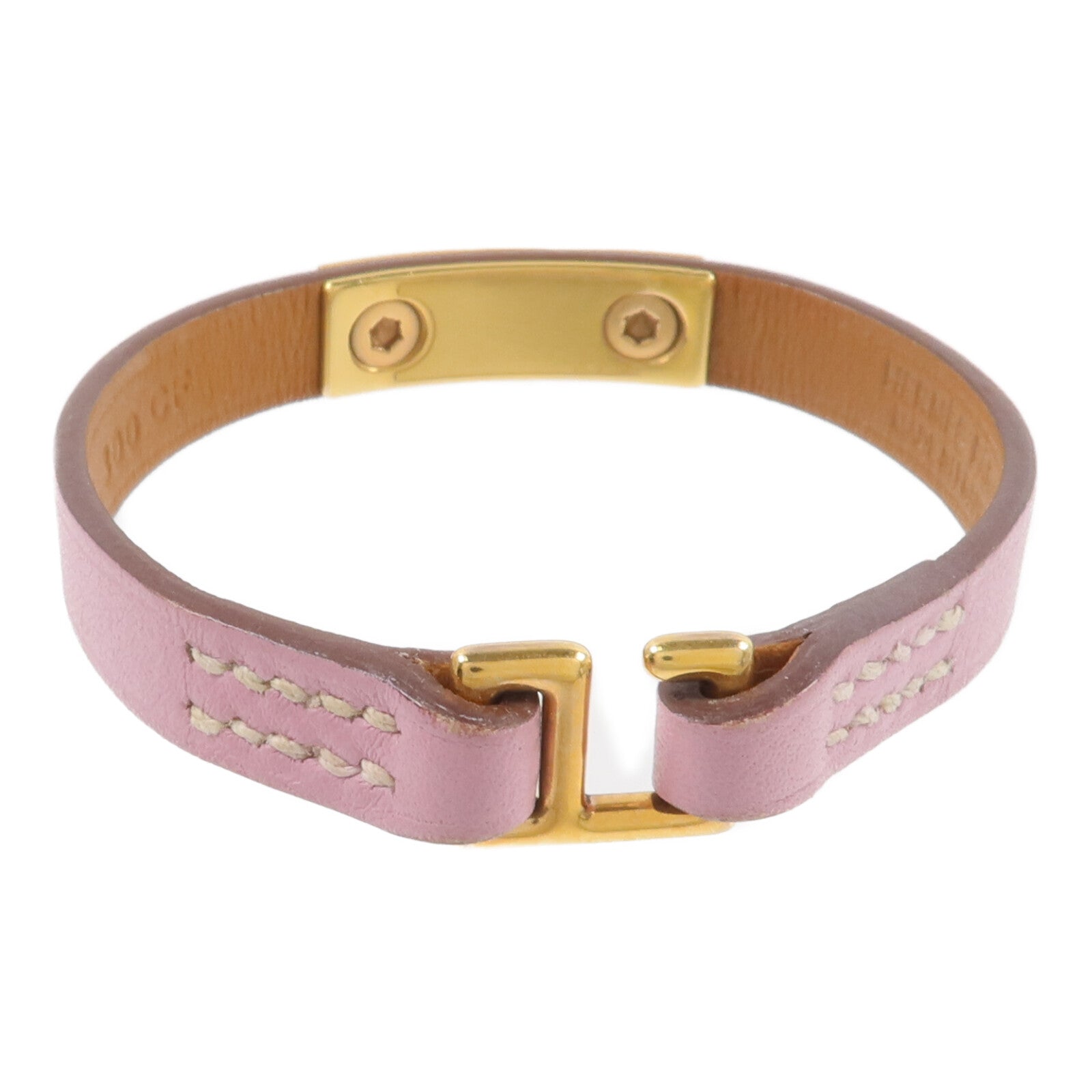 HERMES 【激減優惠】Swift皮革Mini Rivale Bracelet手帶Mauve Sylvestre