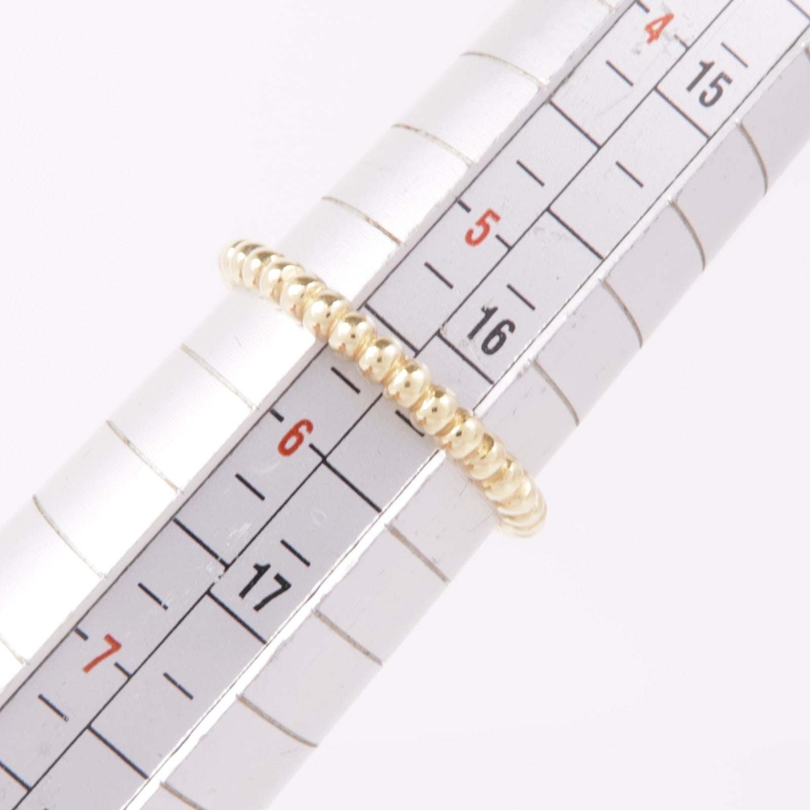 Van Cleef & Arpels 18K黃金Perlee Pearls of Gold Ring戒指#51/US#5.5