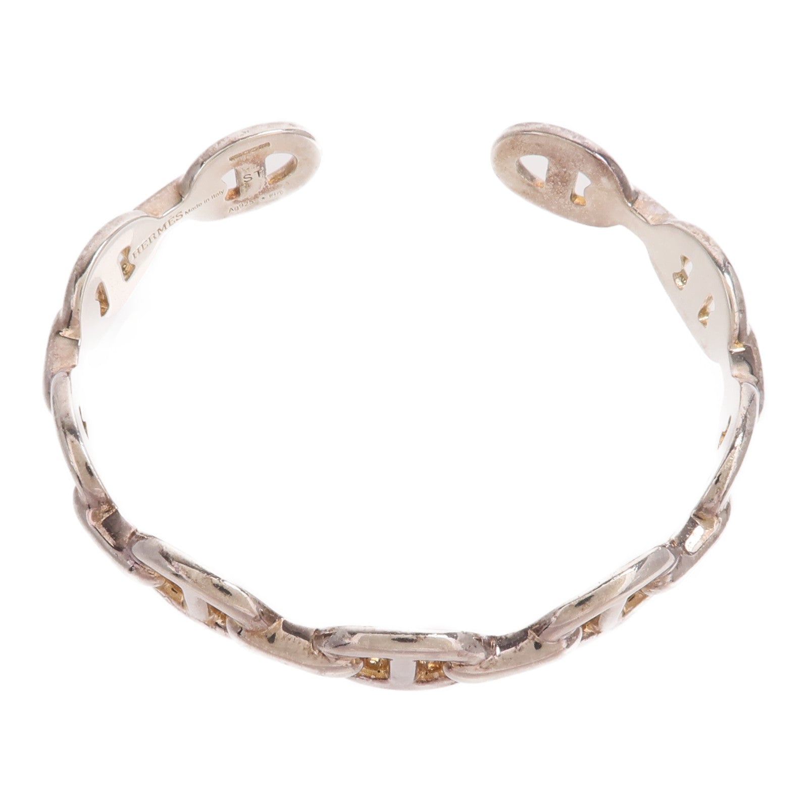 HERMES 925純銀Chaine d'ancre Enchainee Bracelet手鐲