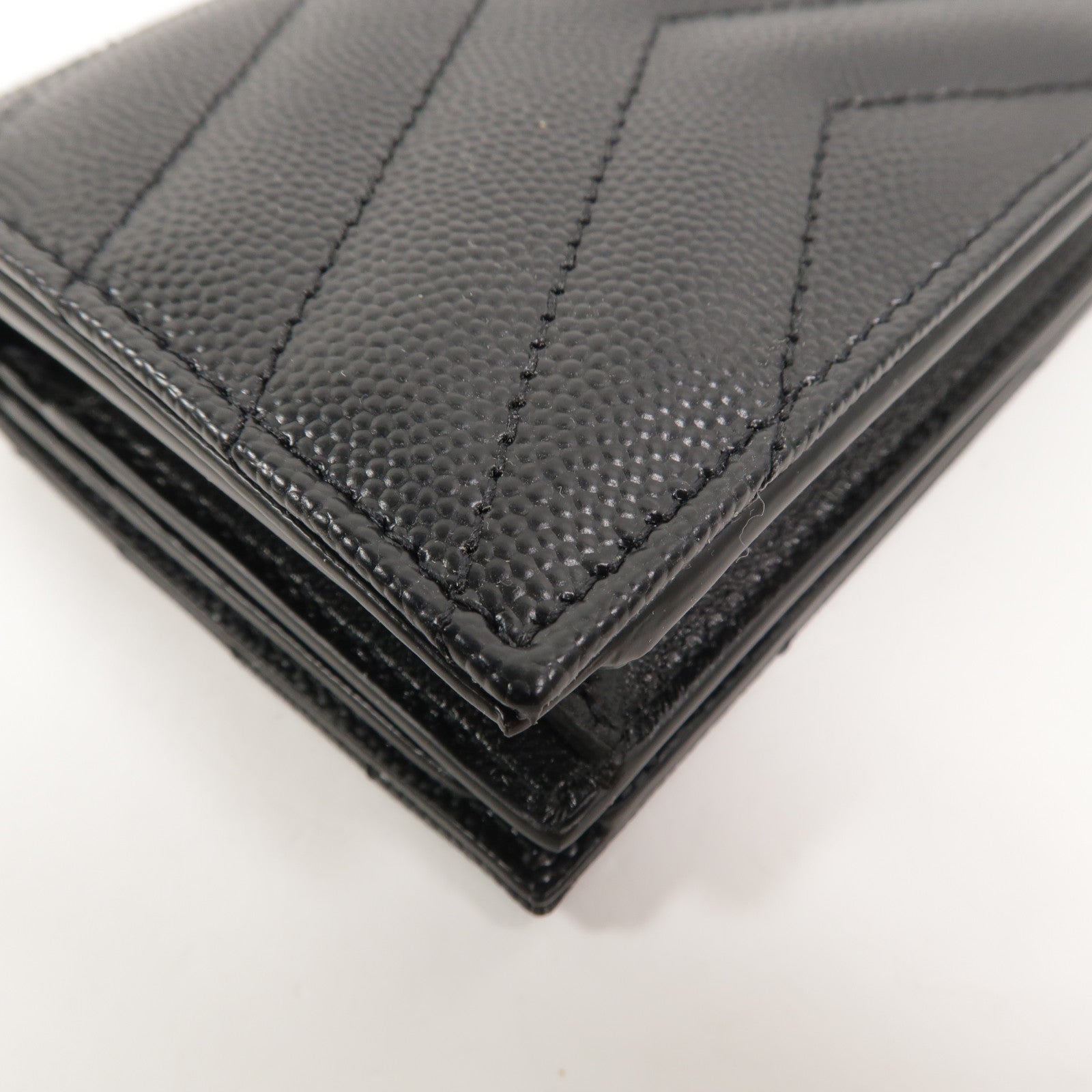 SAINT LAURENT 牛皮皮革Cassandre Matelasse Flap Card Case錢包