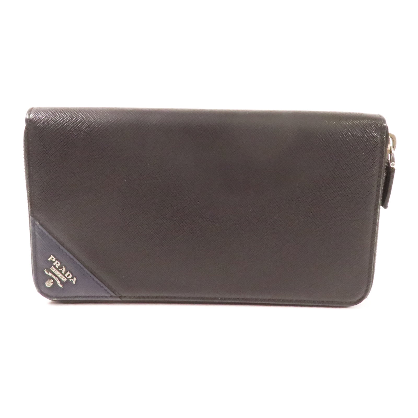 PRADA 【激減優惠】牛皮皮革Long Wallet銀扣長錢包