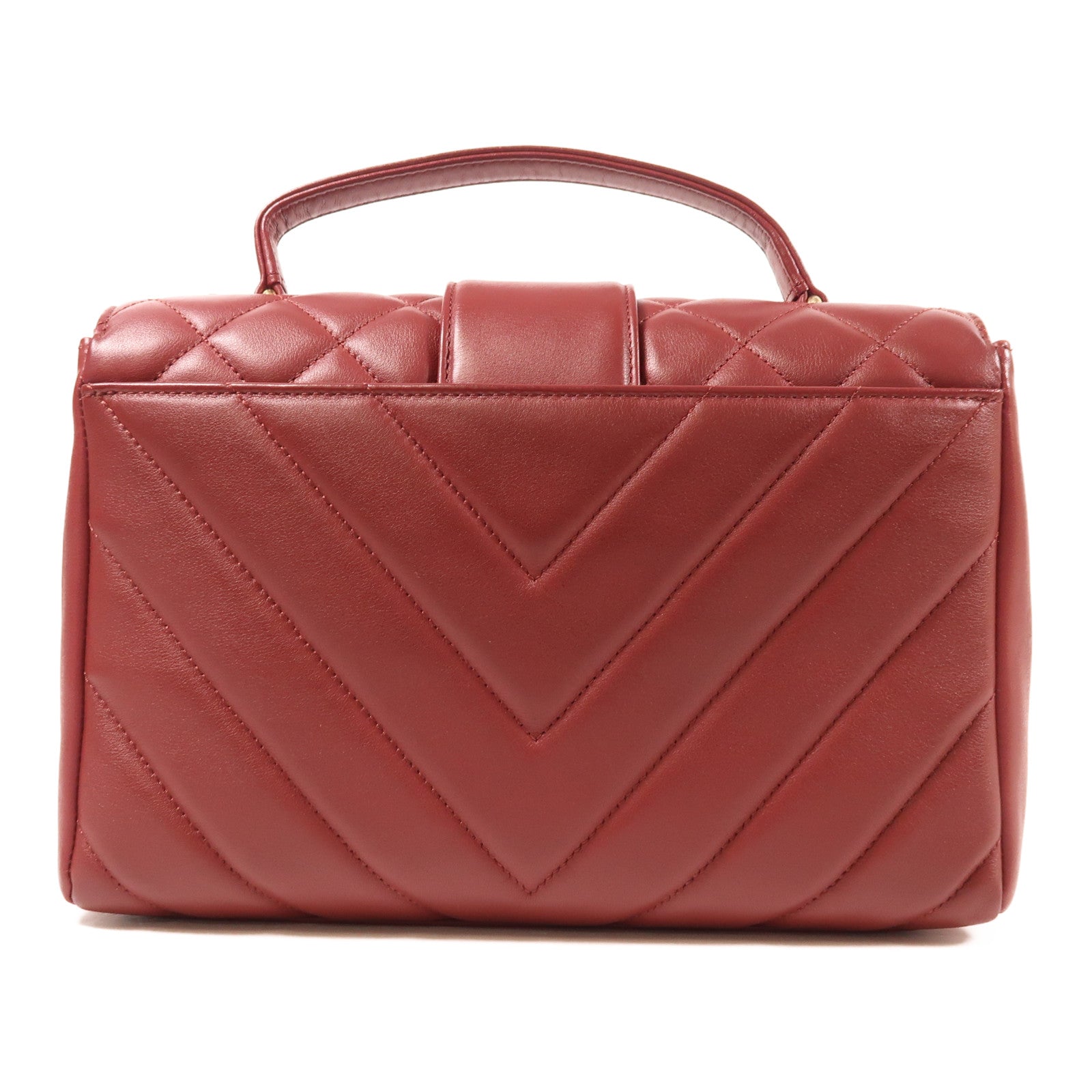 CHANEL 牛皮皮革2 Way Shoulder Bag金扣手挽肩背兩用袋