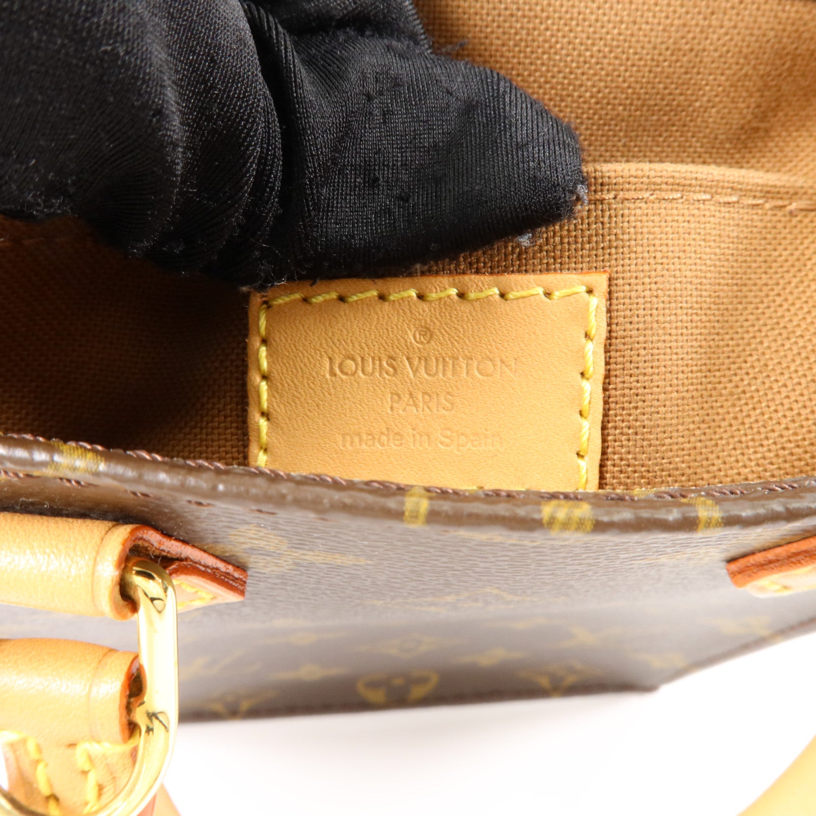 LOUIS VUITTON Monogram Petit Sac Plat手挽肩背兩用袋