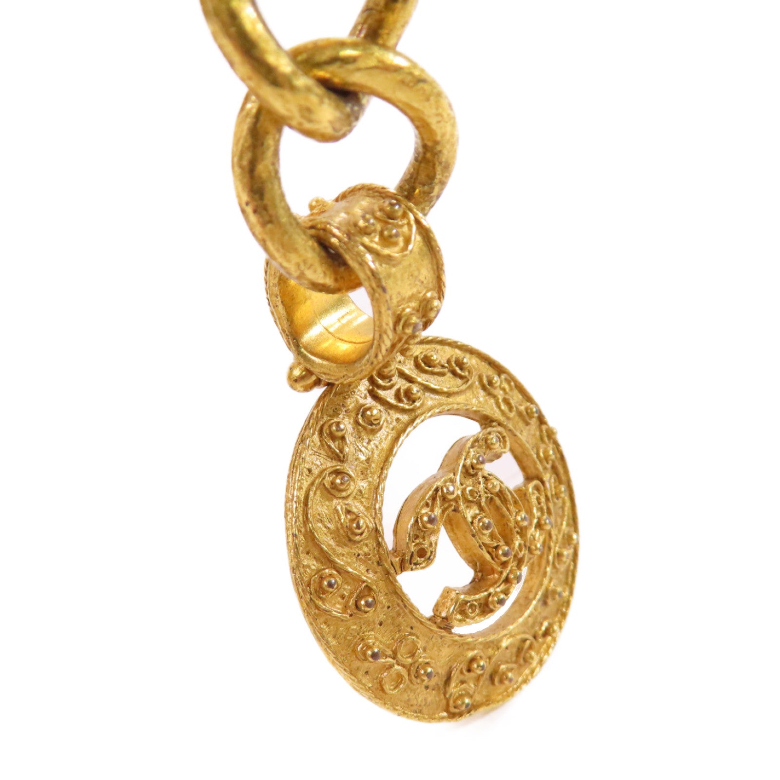 CHANEL 金屬CC Chain Belt金扣腰帶金色