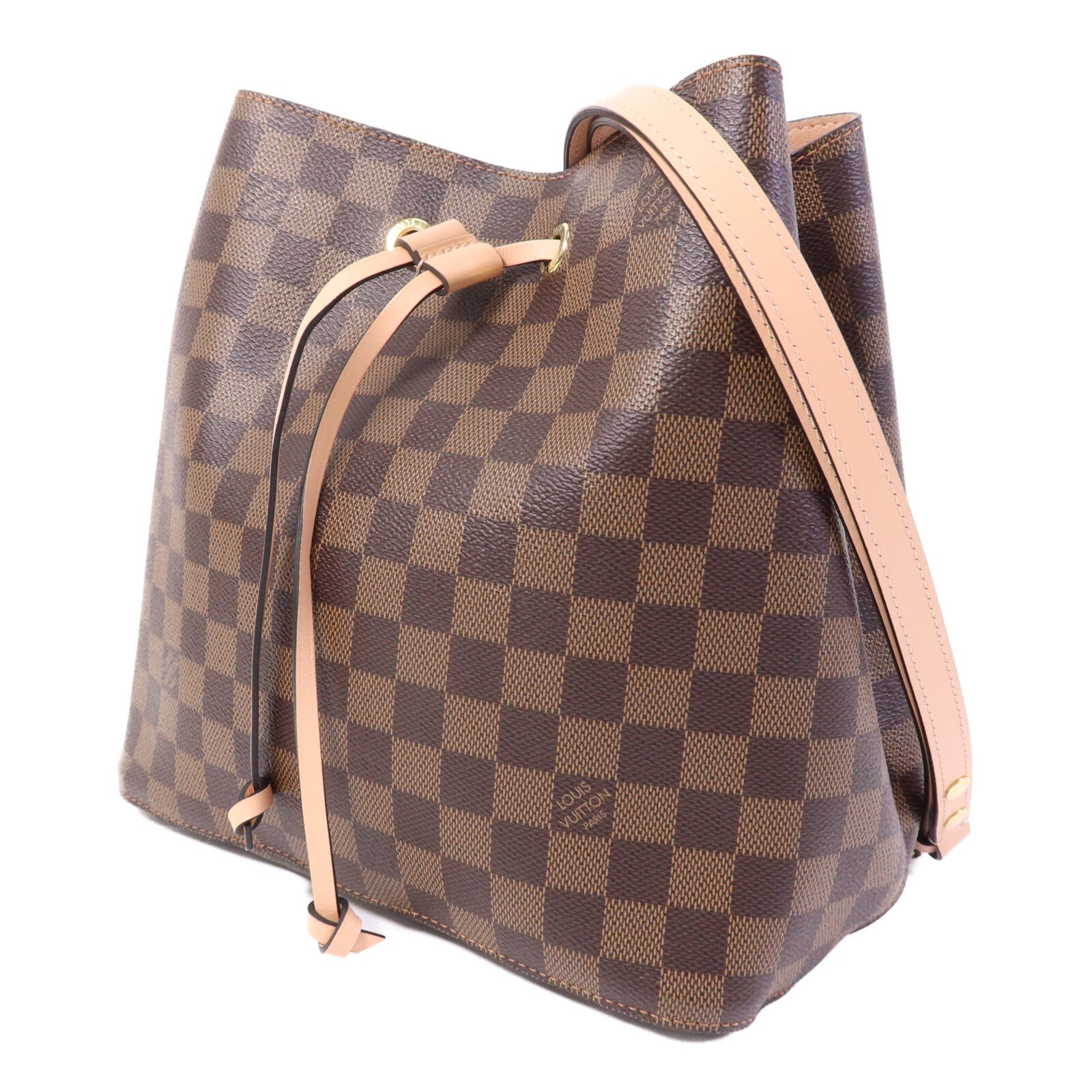 LOUIS VUITTON Damier NeoNoe金扣肩背袋