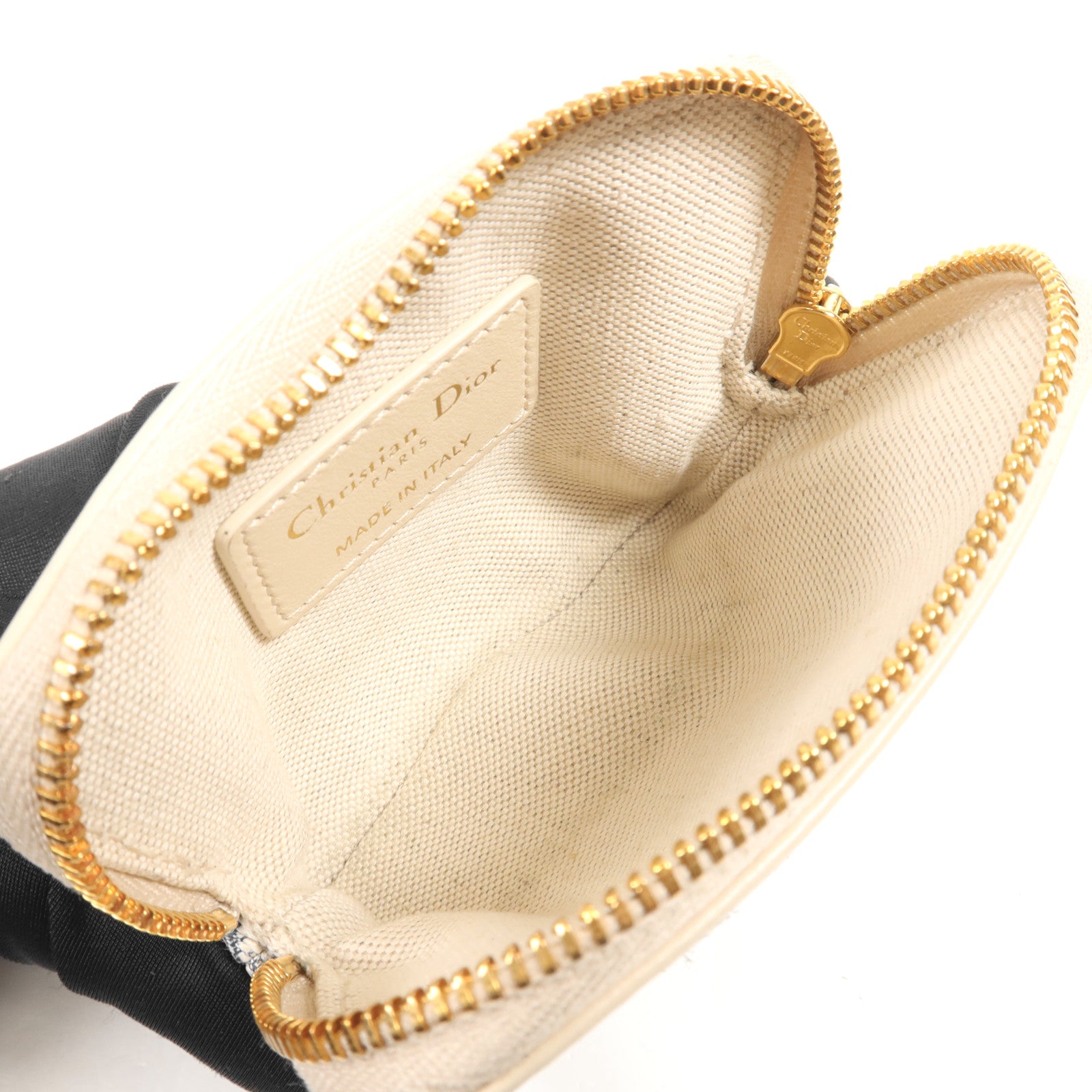 Dior 帆布Wallet金扣錢包