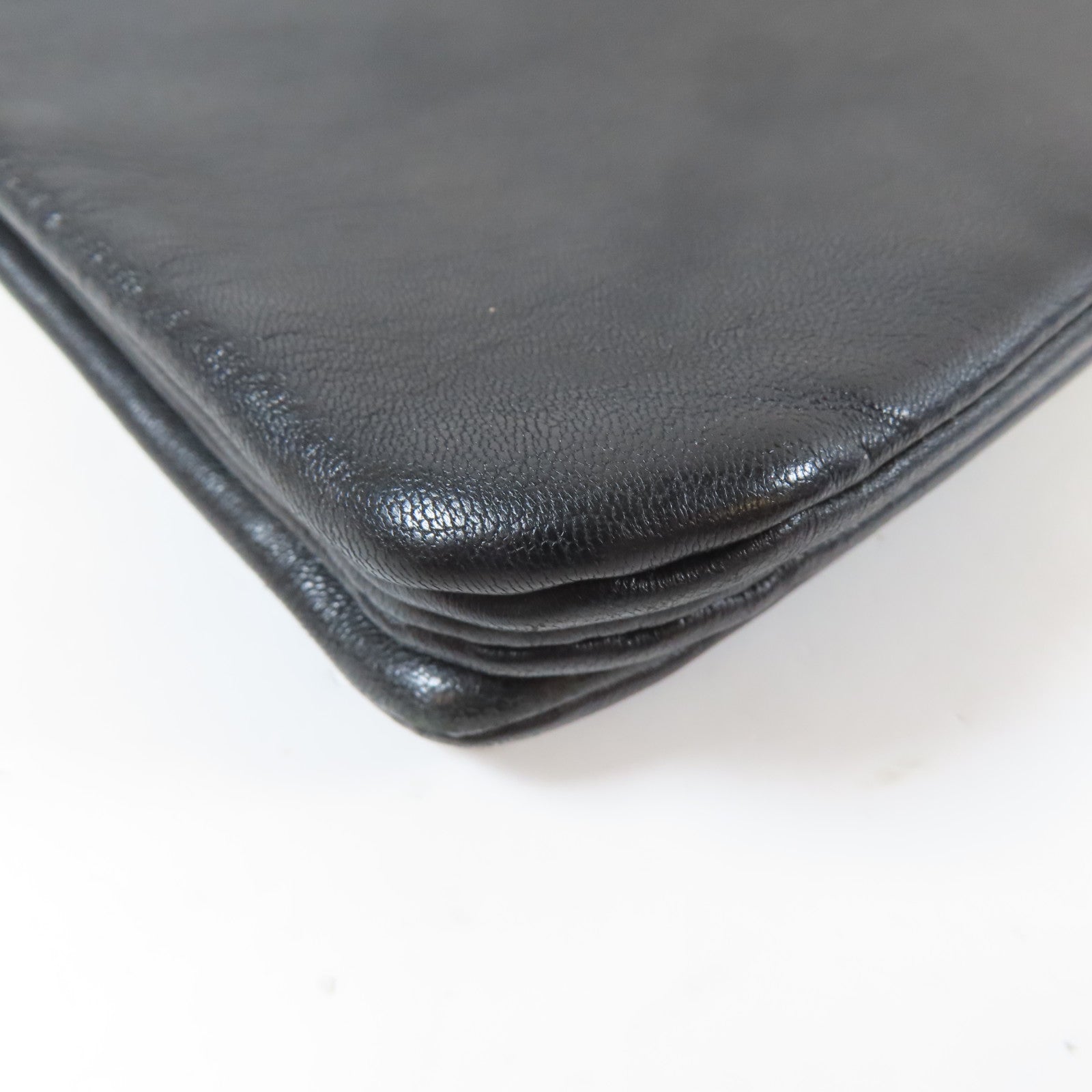 CELINE 牛皮皮革Torio金扣肩背袋黑色