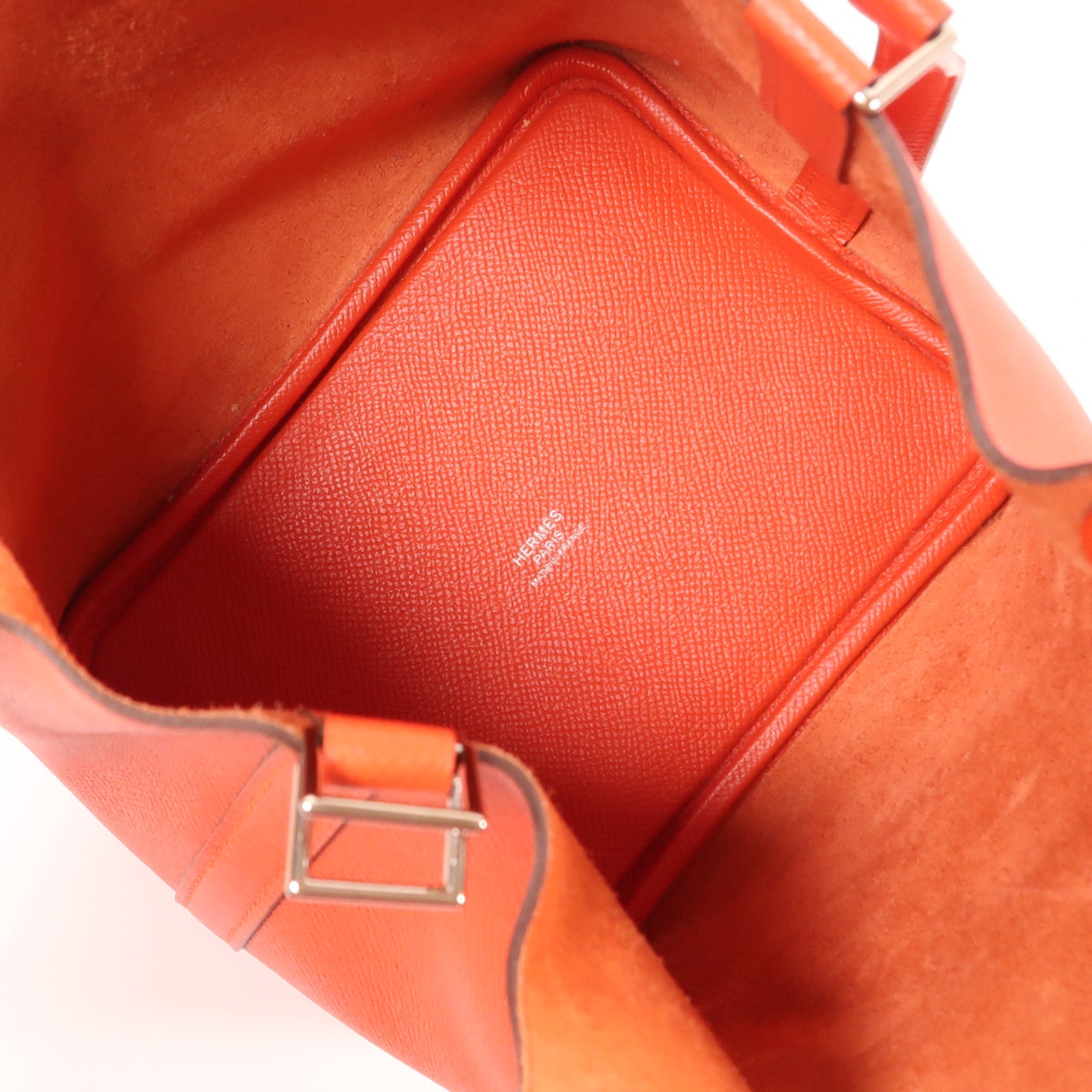 HERMES Epsom皮革Picotin PM銀扣手挽袋Capucine