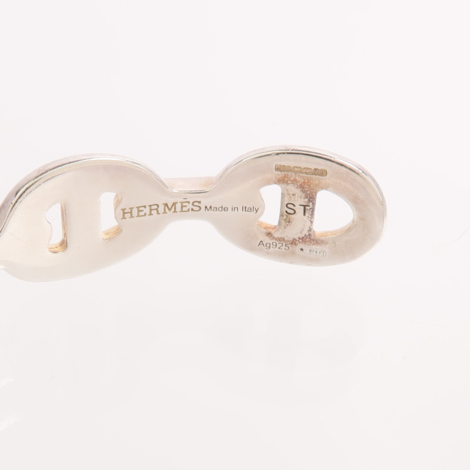 HERMES 925純銀Chaine d'ancre Enchainee Bracelet手鐲