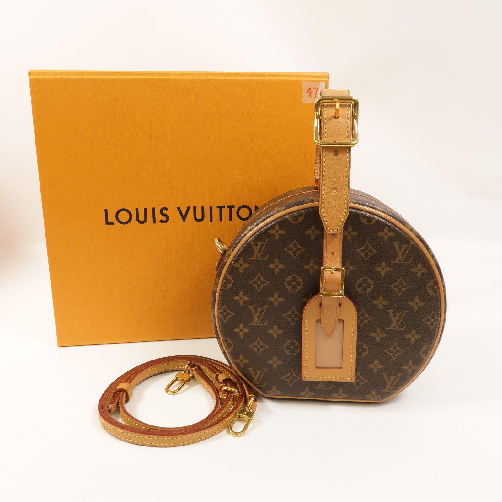 LOUIS VUITTON Monogram Petite Boite Chapeau手挽肩背兩用袋