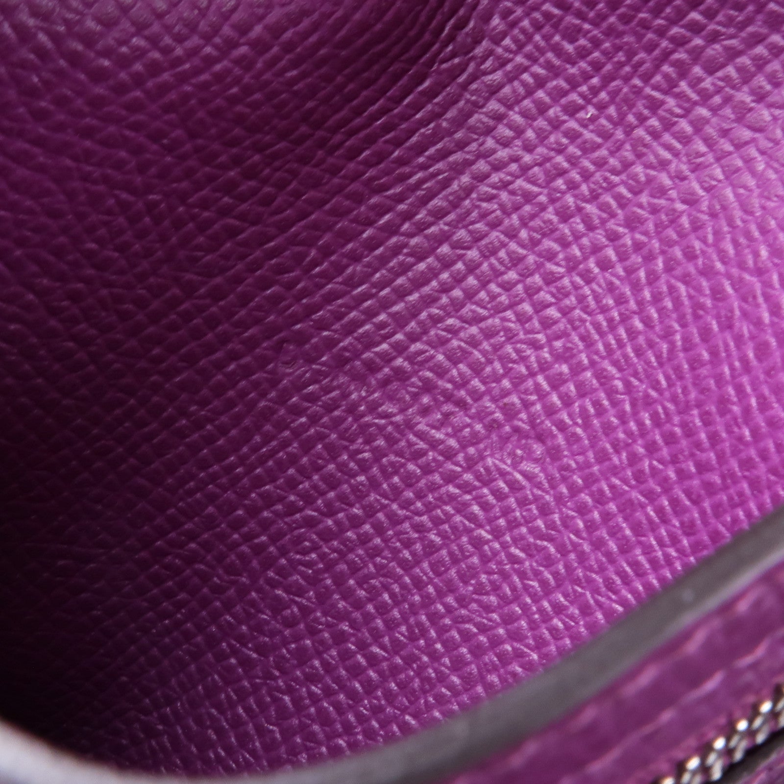 HERMES Epsom皮革Bearn Wallet銀扣錢包Anemone