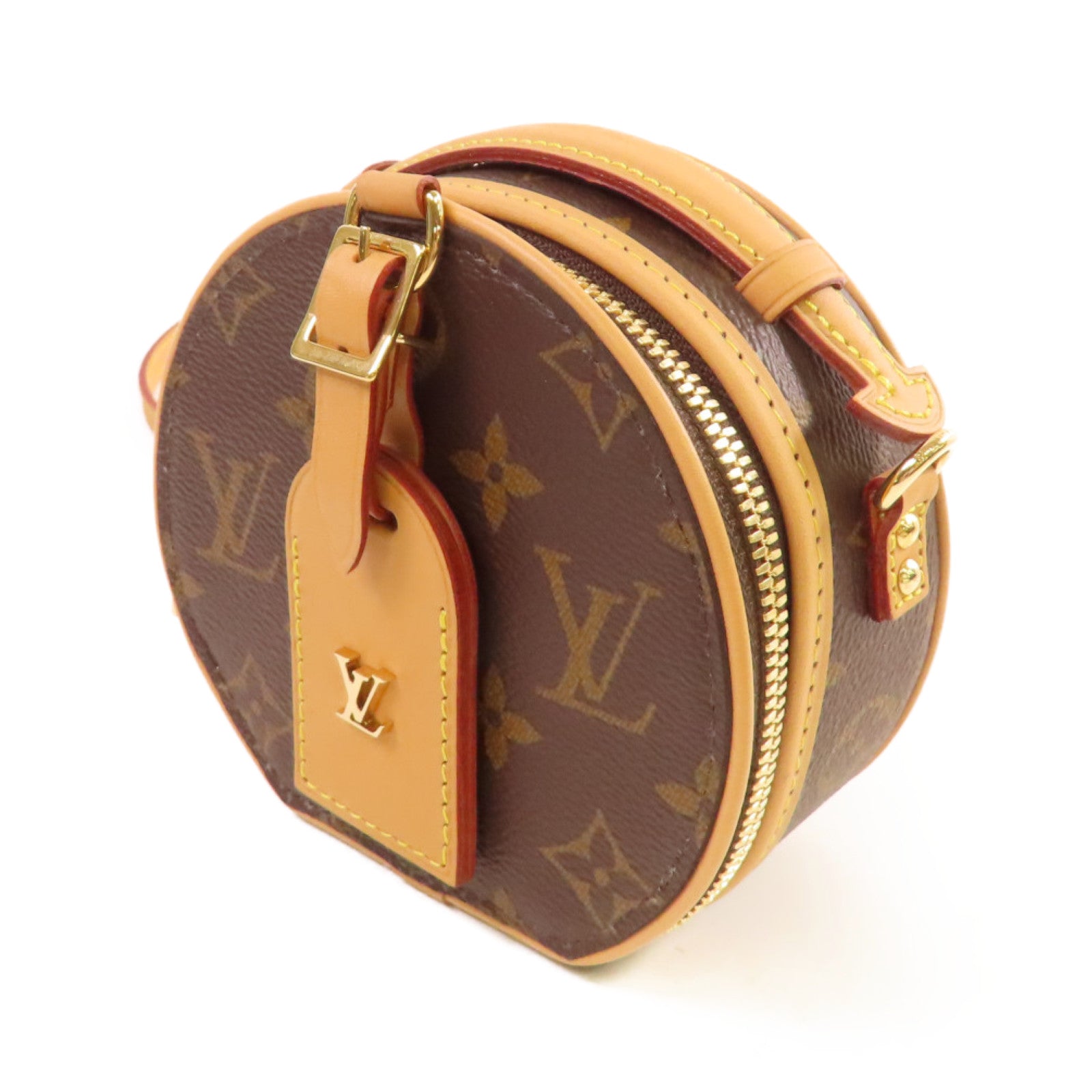LOUIS VUITTON Monogram Mini Boite Chapeau Shoulder Bag金扣肩背袋啡色