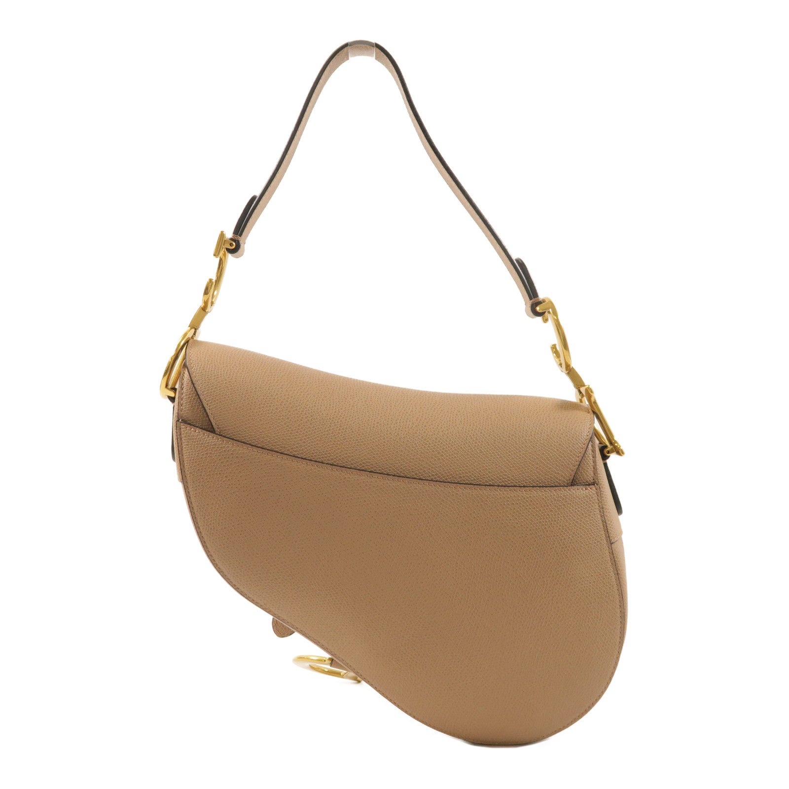 Dior 牛皮皮革Saddle Bag金扣肩背袋