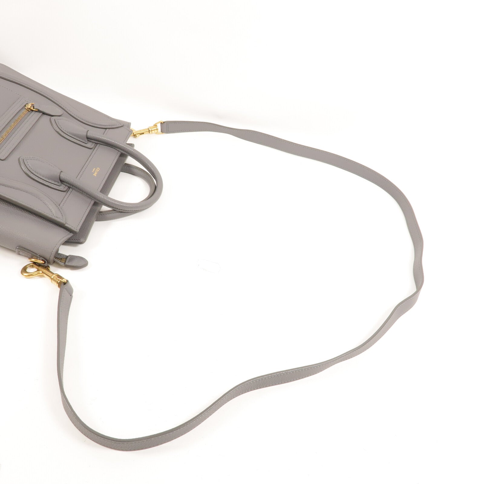 CELINE 牛皮皮革Nano Luggage手挽肩背兩用袋