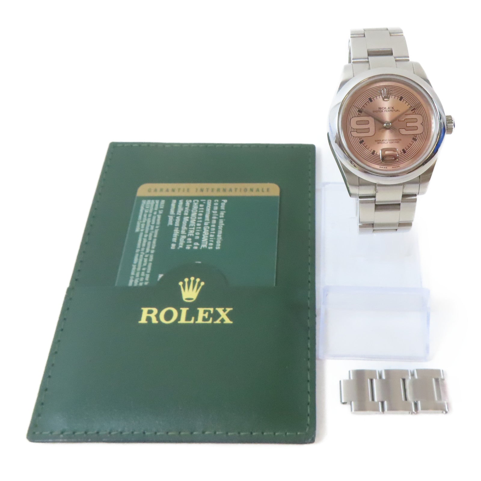 ROLEX Oyster Perpetual 31mm不鏽鋼手錶自動機芯粉紅色