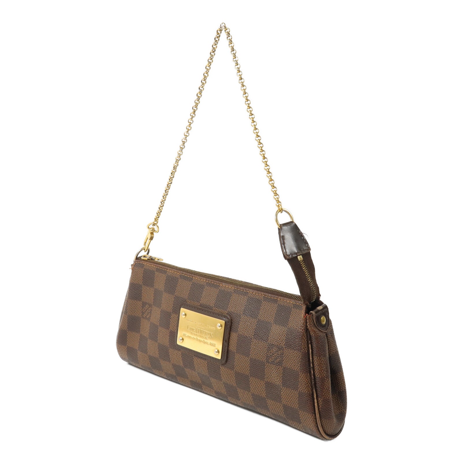 LOUIS VUITTON Damier Eva鏈帶手挽肩背兩用袋